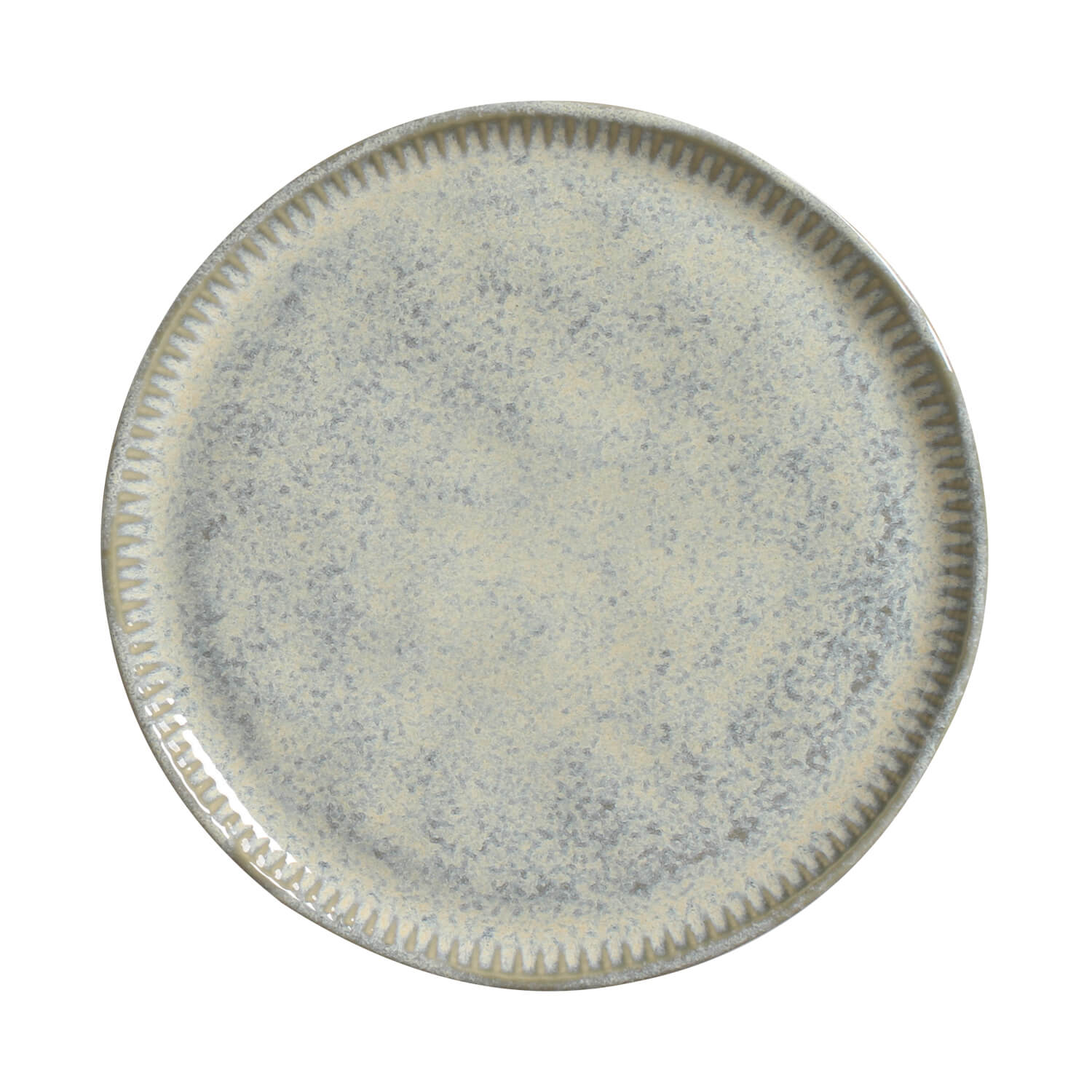 Conjunto com 6 Pratos de Sobremesa Linhas Green Granite Ø21,5cm