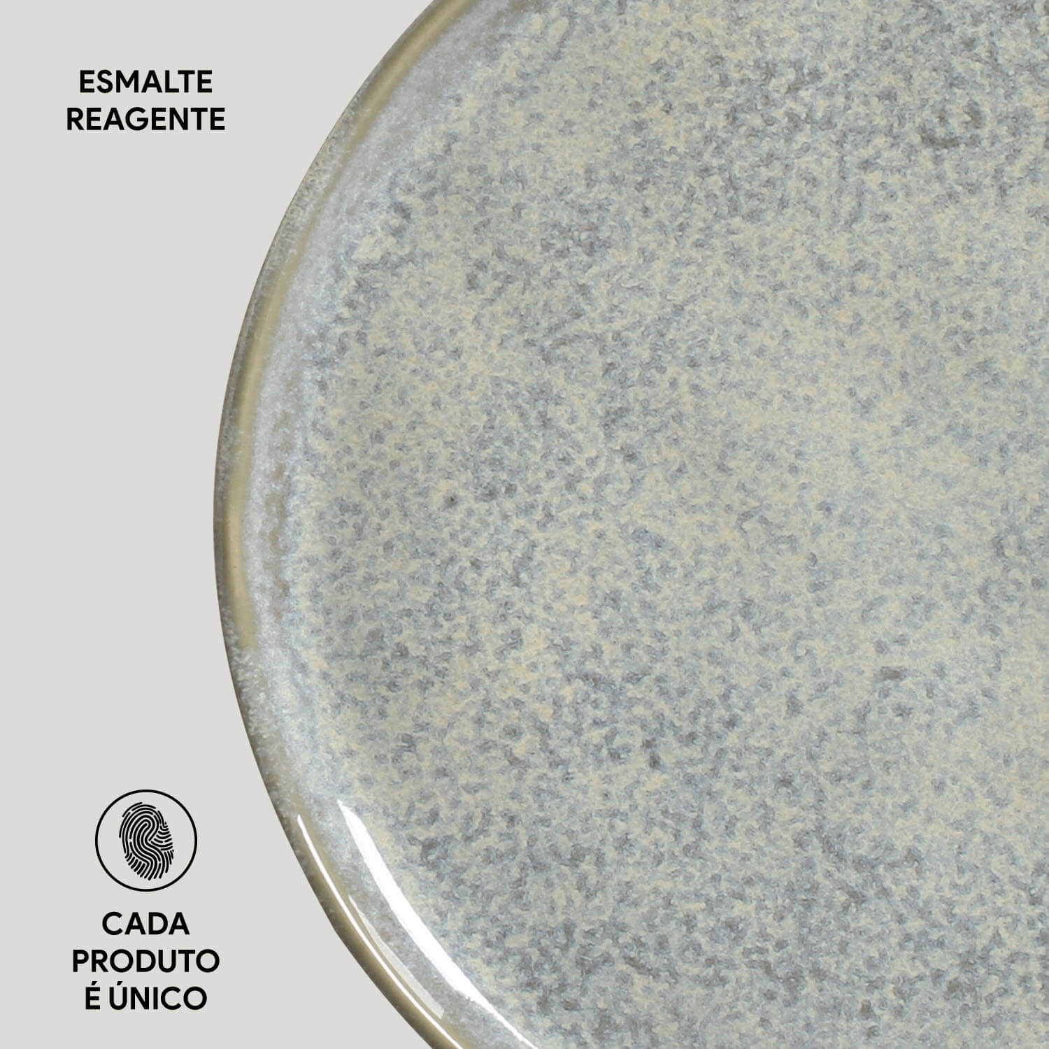 Conjunto com 6 Pratos de Sobremesa Bio Green Granite Ø21,5cm - Imagem 5
