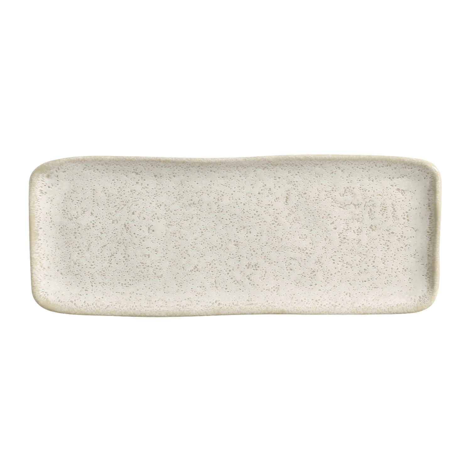 Conjunto com 4 Travessas Retangular Média Orgânico Vanilla 33x13cm