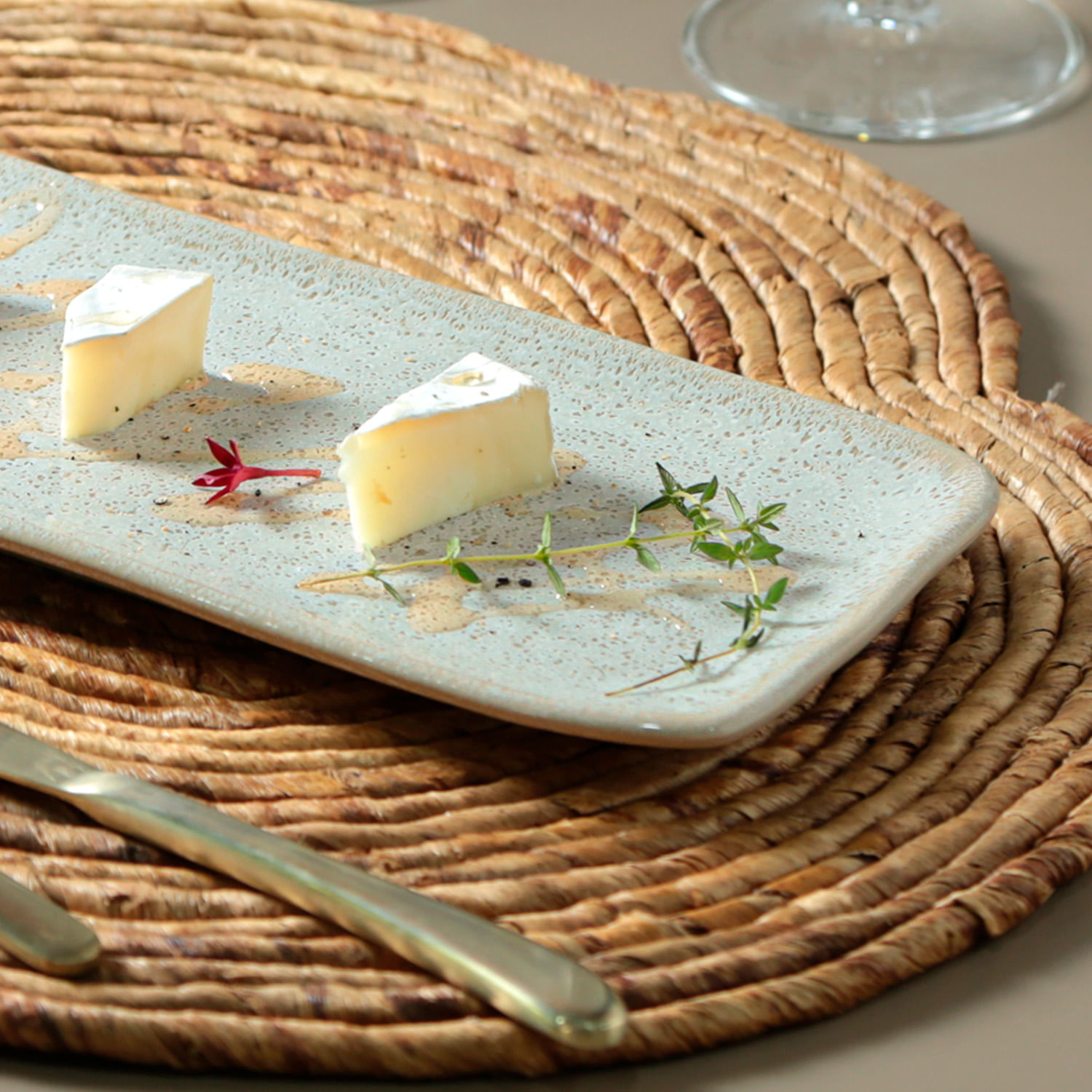 Conjunto com 4 Travessas Retangular Média Orgânico Vanilla 33x13cm - Imagem 4