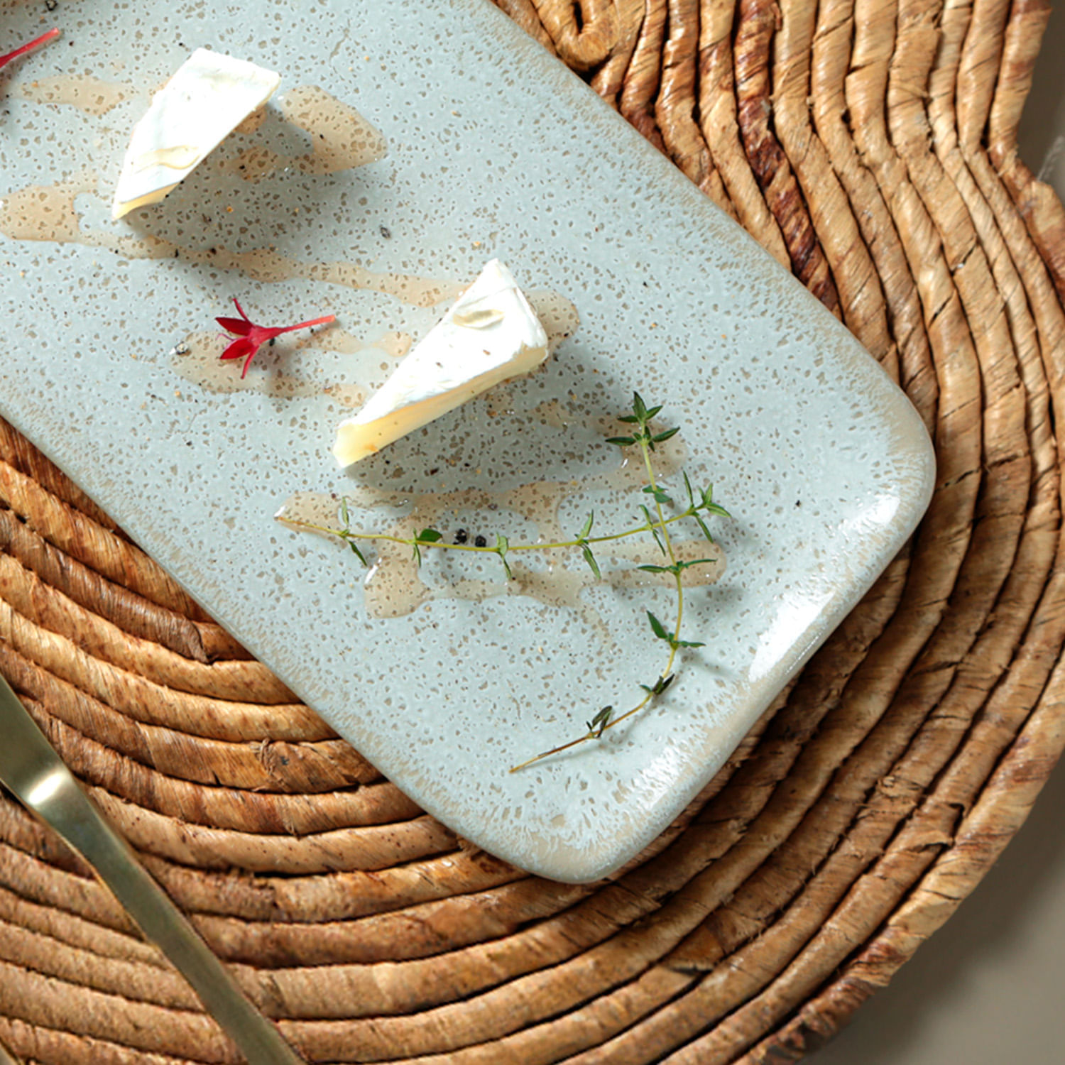 Conjunto com 4 Travessas Retangular Média Orgânico Vanilla 33x13cm - Imagem 5