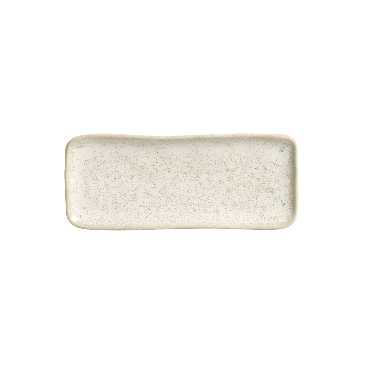 Conjunto com 4 Travessas Retangular Pequena Orgânico Vanilla 22x9,5cm