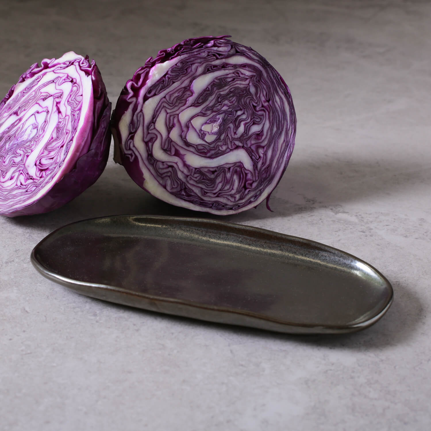 Conjunto com 4 Travessas Oval Rasa Pequena Orgânico Metallica 23x11cm - Imagem 2