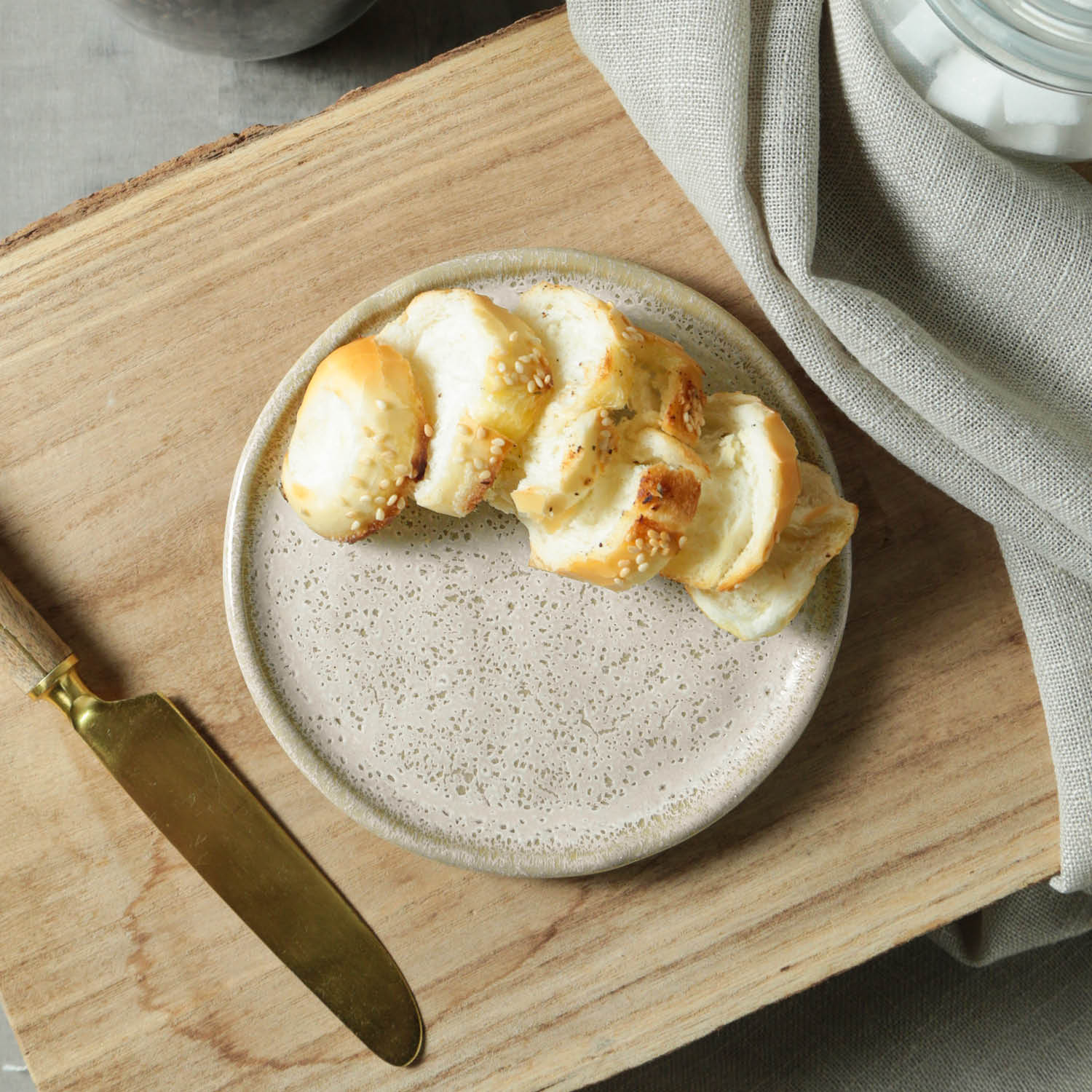 Conjunto com 6 Pratos de Pão Bio Vanilla Ø15,5x1,6cm - Imagem 2