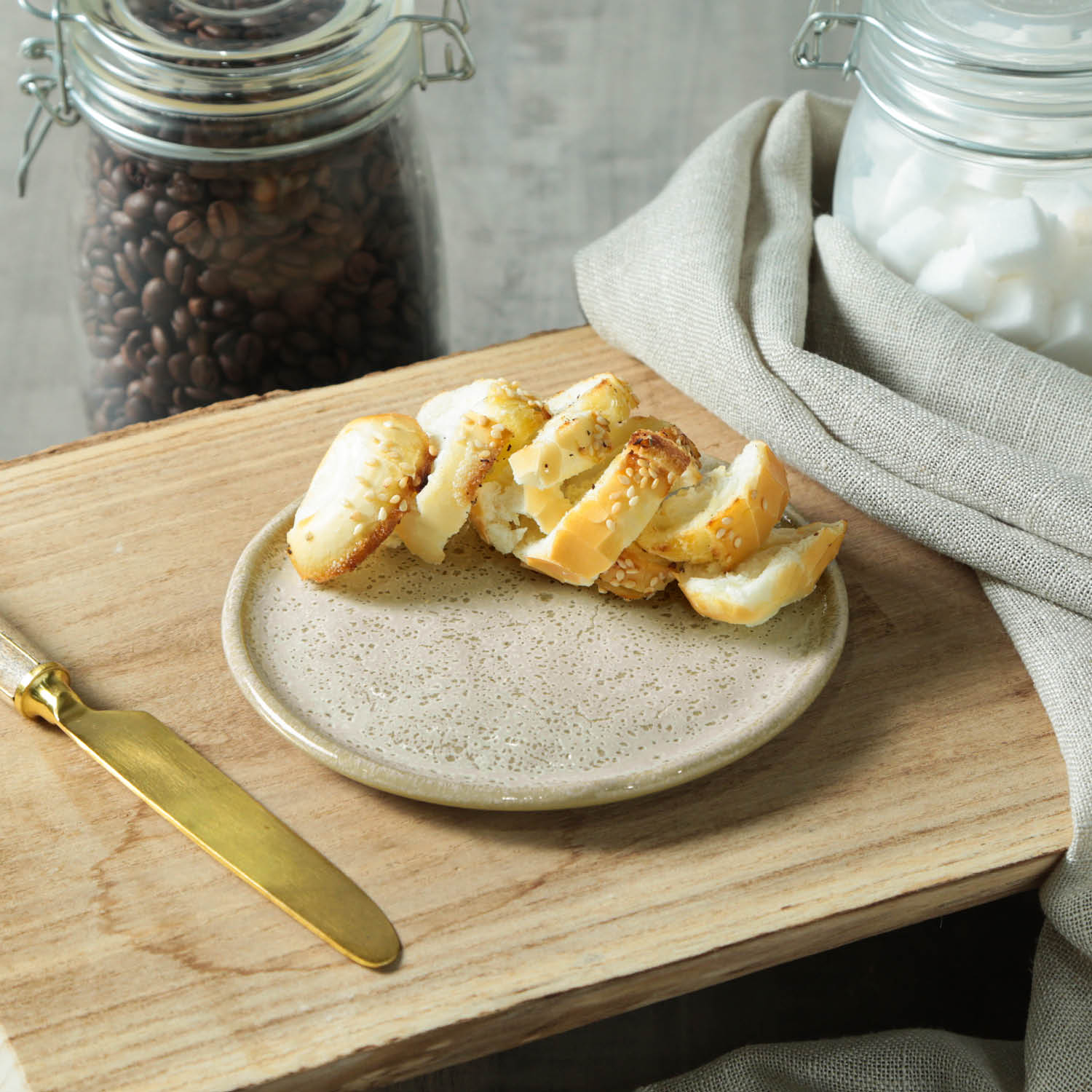 Conjunto com 6 Pratos de Pão Bio Vanilla Ø15,5x1,6cm - Imagem 3