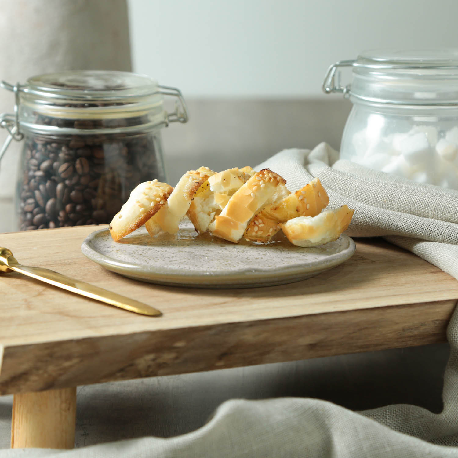 Conjunto com 6 Pratos de Pão Bio Vanilla Ø15,5x1,6cm - Imagem 4