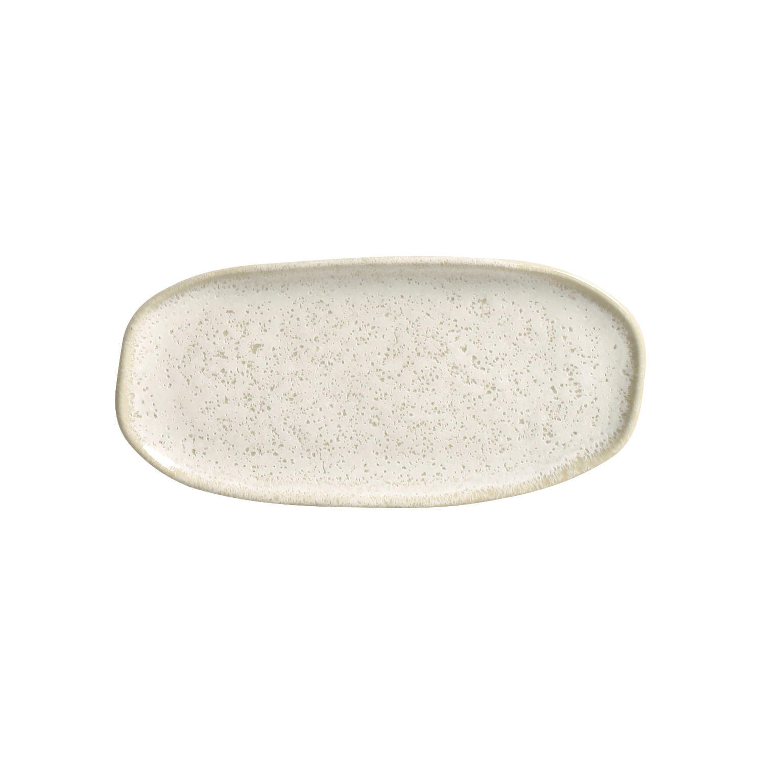 Conjunto com 4 Travessas Oval Rasa Pequena Orgânico Vanilla 23x11cm