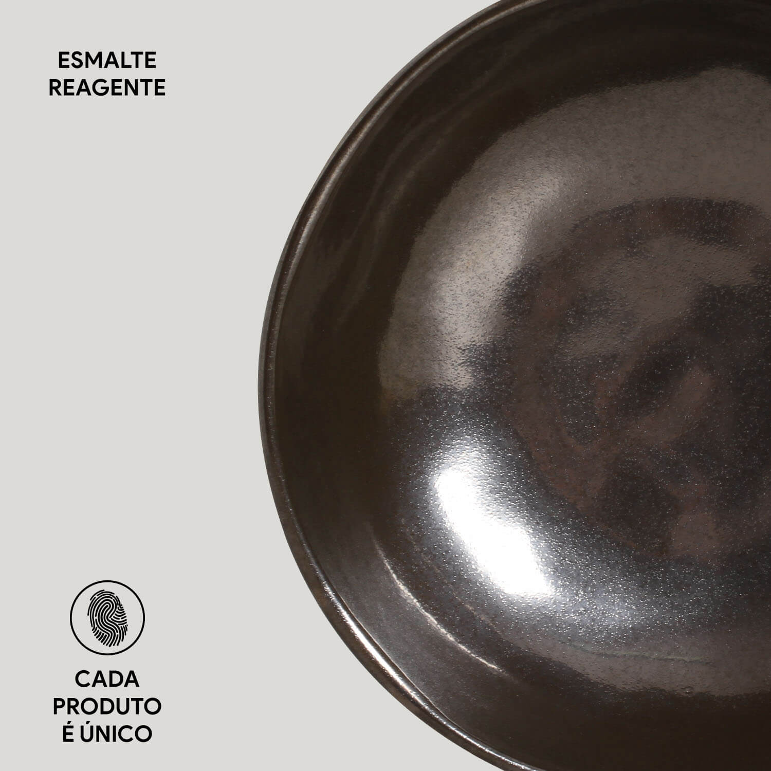 Conjunto com 6 Cumbucas Orgânico Metallica Ø17,5x5,5cm 520ml - Imagem 3