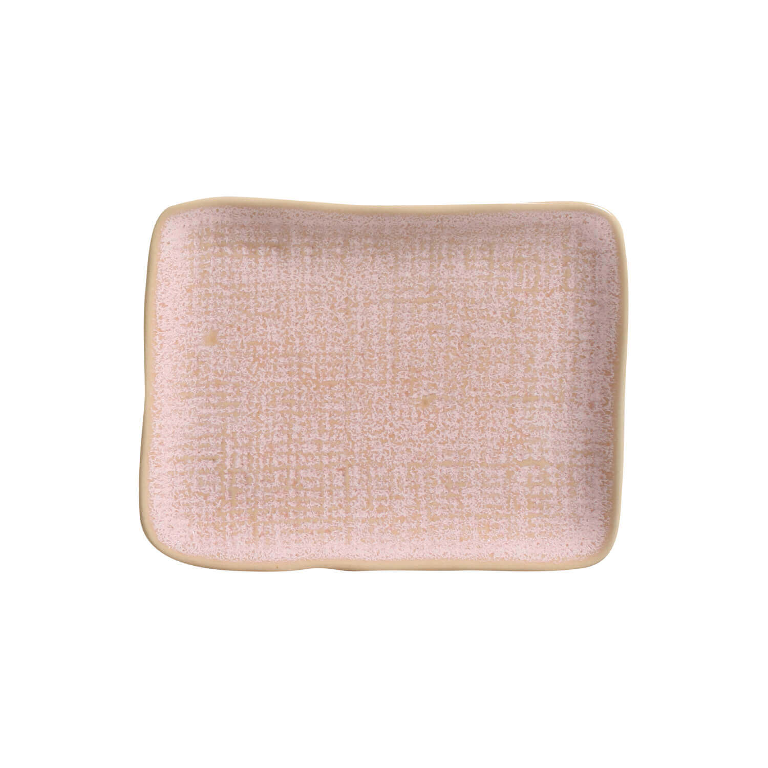 Conjunto com 4 Travessas Retangular Pequena Juta Litchi 18x14cm