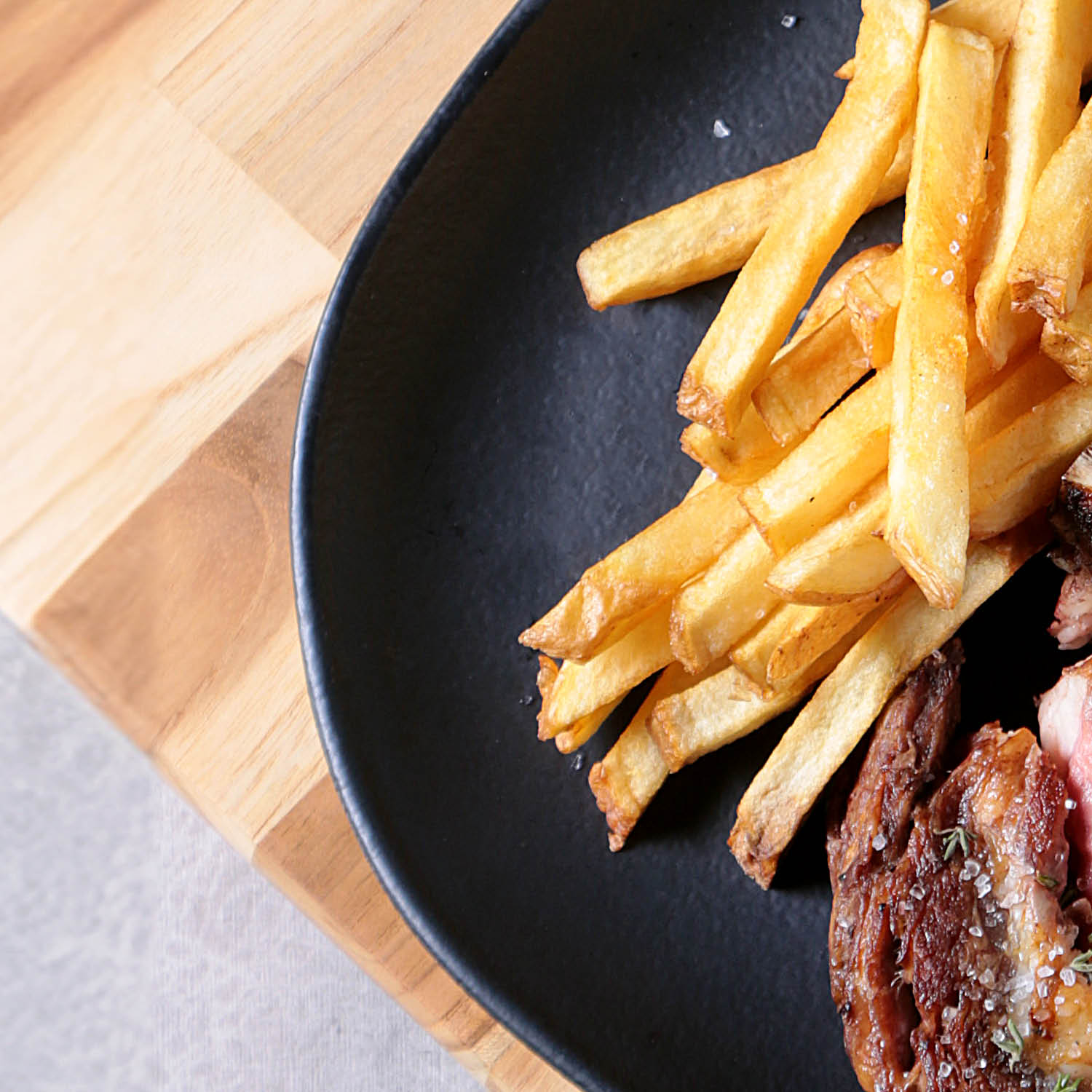 Conjunto com 6 Pratos Raso Oval Orgânico Preto Matte 31x24x2,5cm - Imagem 6