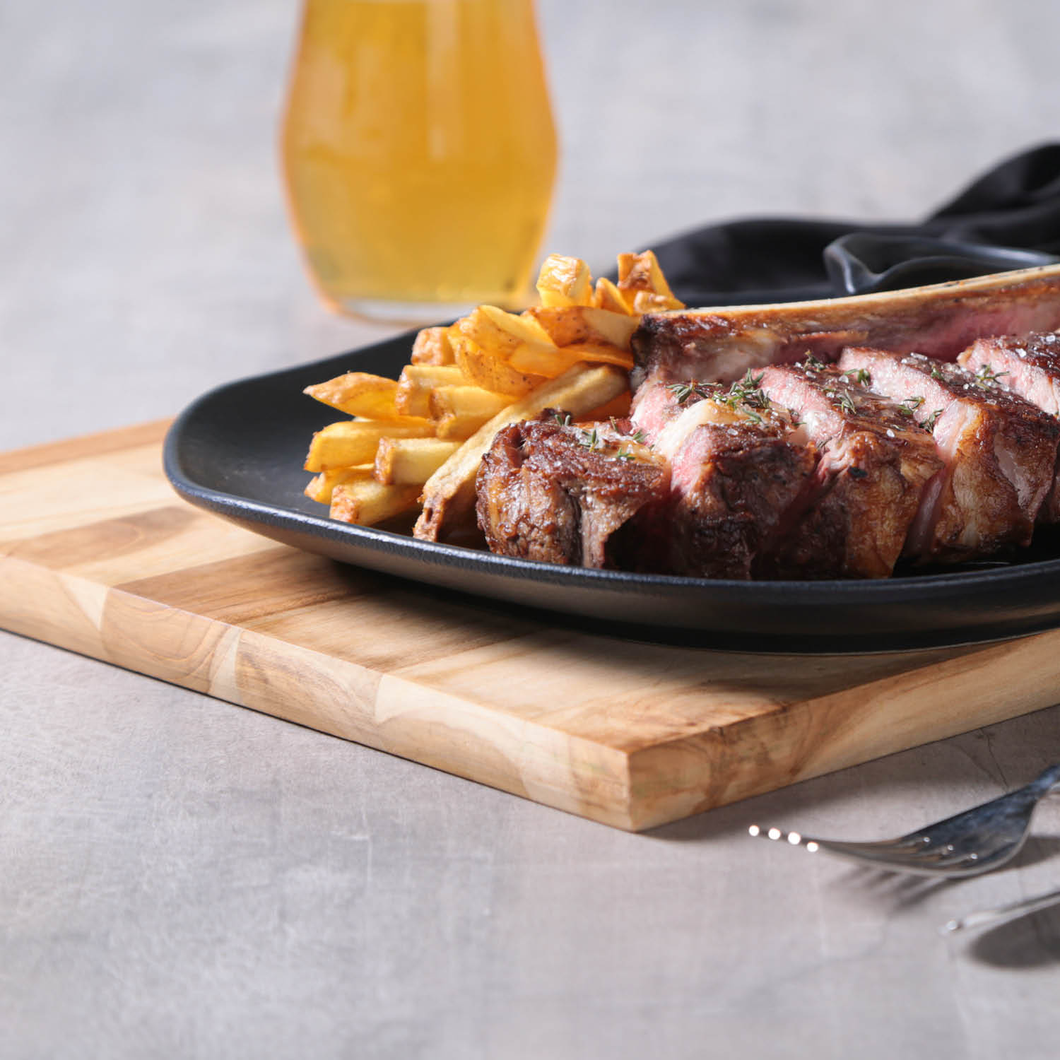 Conjunto com 6 Pratos Raso Oval Orgânico Preto Matte 31x24x2,5cm - Imagem 5