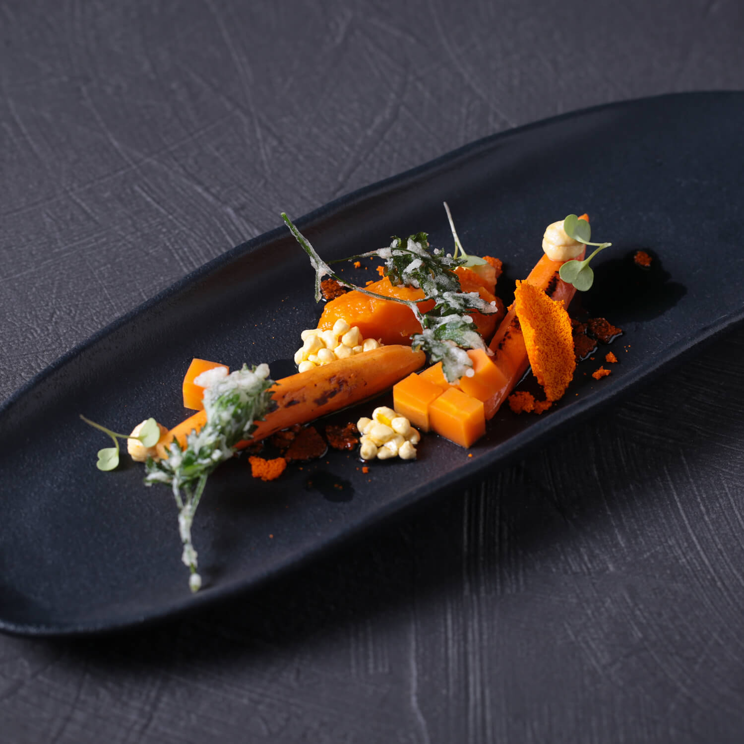 Conjunto com 4 Travessas Oval Rasa Grande Orgânico Preto Matte 36x13cm - Imagem 2