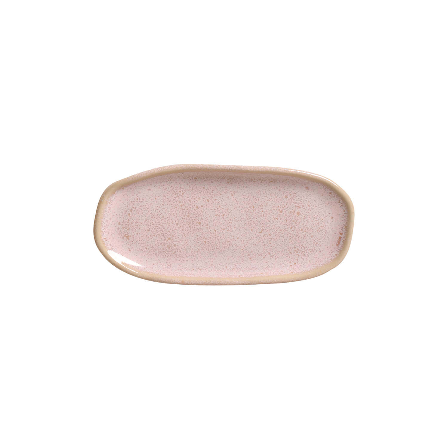 Conjunto com 4 Travessas Oval Rasa Mini Orgânico Litchi 16,5x8cm
