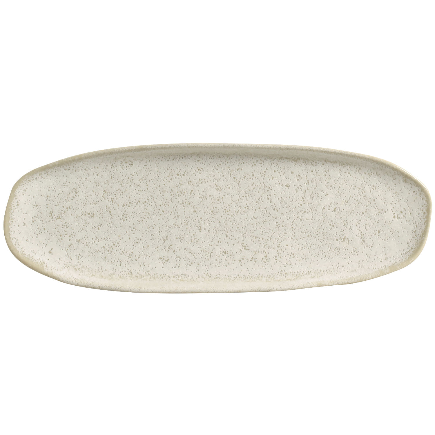 Conjunto com 4 Travessas Oval Rasa Grande Orgânico Vanilla 36x13cm