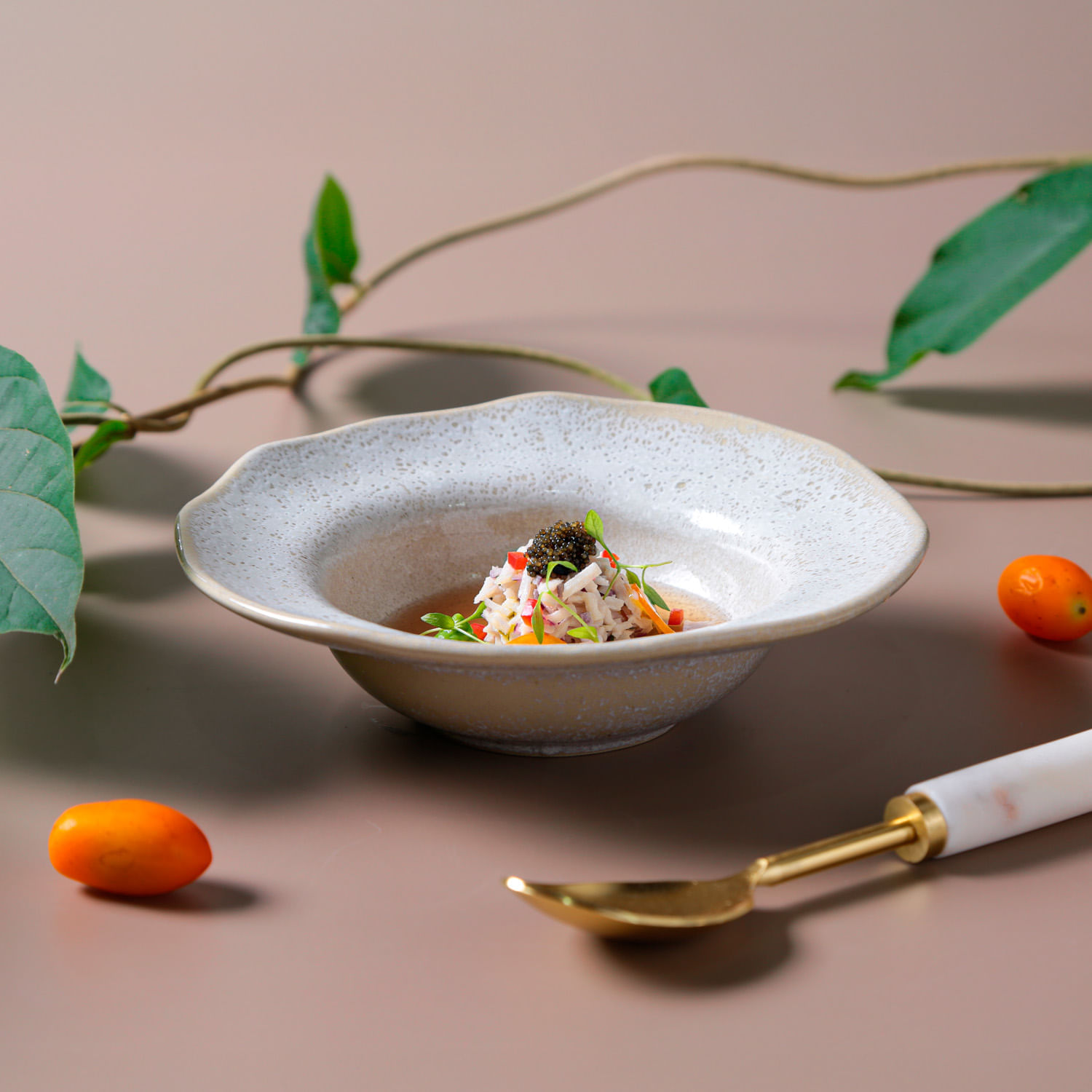 Conjunto com 4 Pratos de Entrada/Sobremesa Orgânico Vanilla Ø19x5,5cm 250ml - Imagem 2