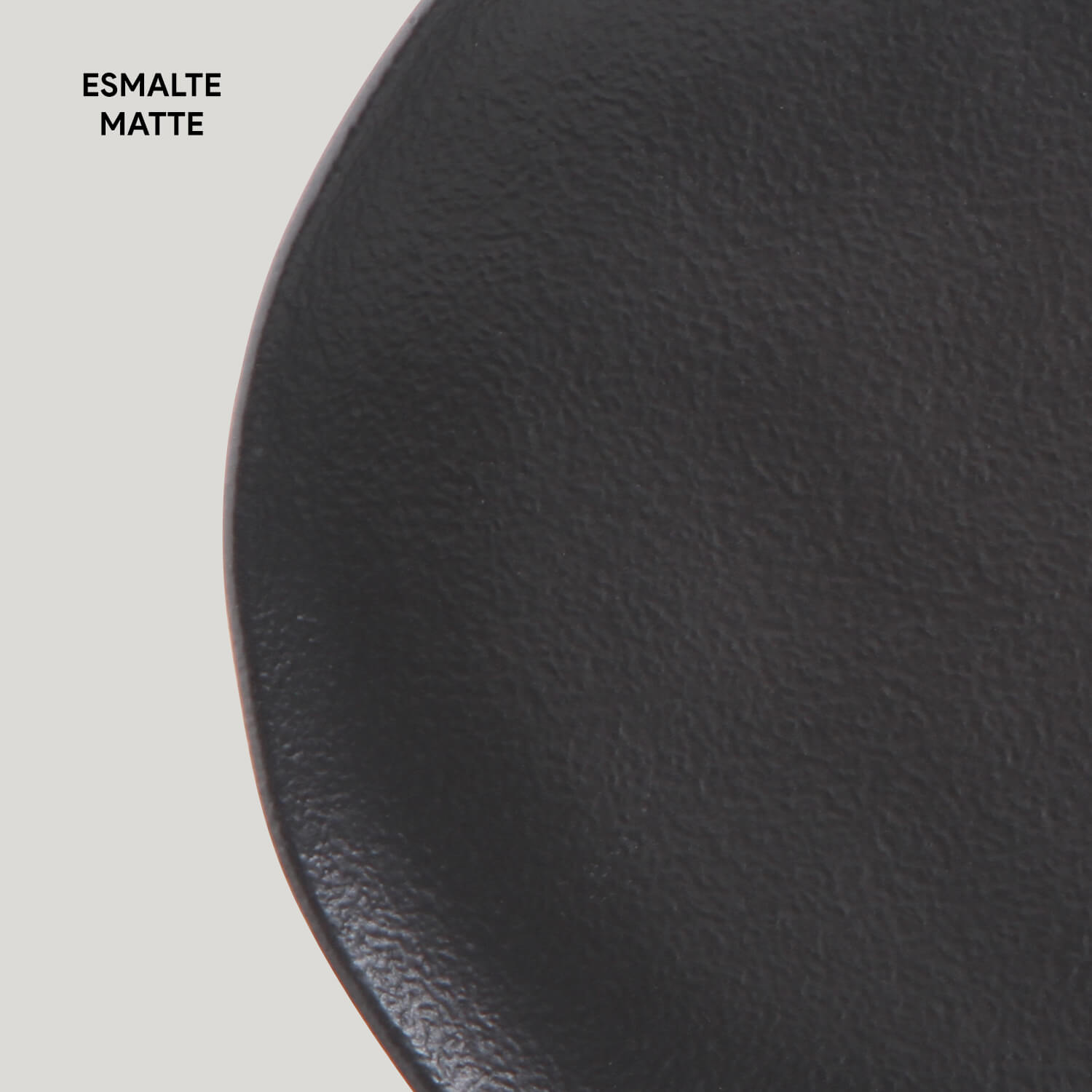 Conjunto com 6 Pratos de Sobremesa Orgânico Preto Matte Ø 19,5 cm - Imagem 4