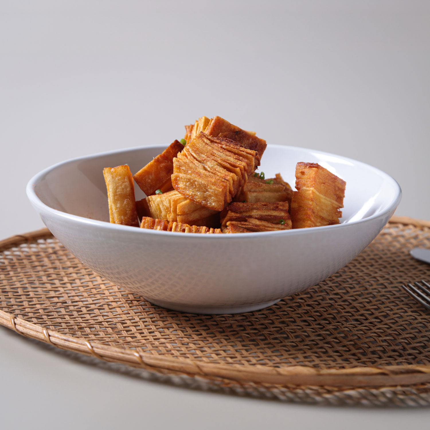 Tigela Média Orgânico Stoneware New White Ø25x8cm 1961ml - Imagem 3