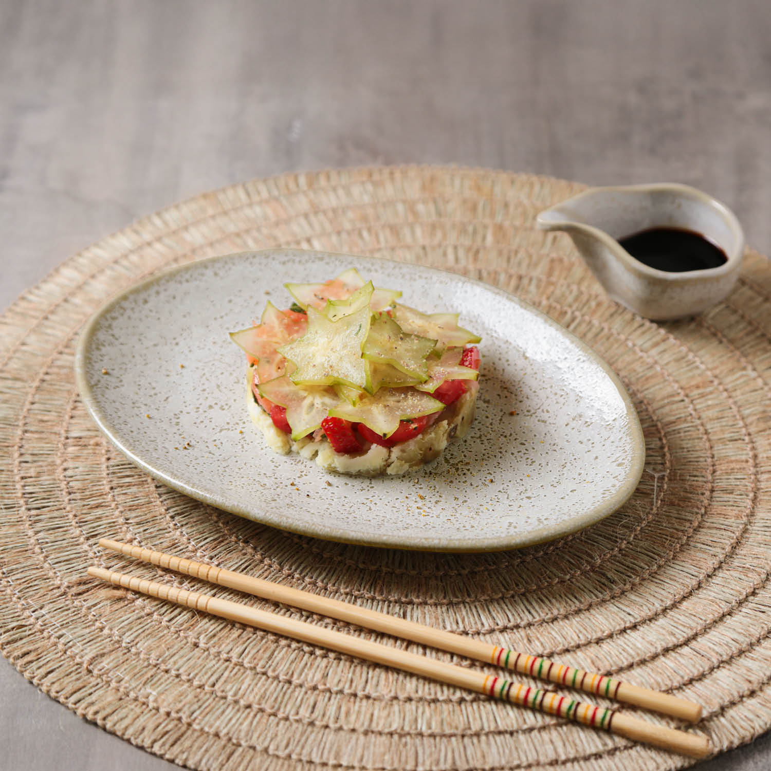 Conjunto com 6 Pratos de Sobremesa Oval Orgânico Vanilla 22,5x16,5x2,5cm - Imagem 2