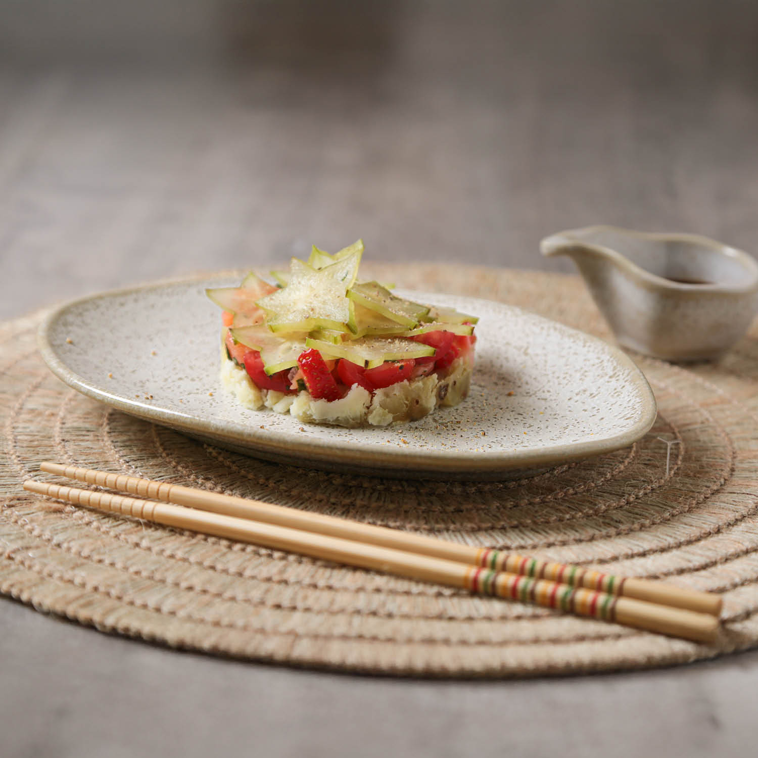 Conjunto com 6 Pratos de Sobremesa Oval Orgânico Vanilla 22,5x16,5x2,5cm - Imagem 4