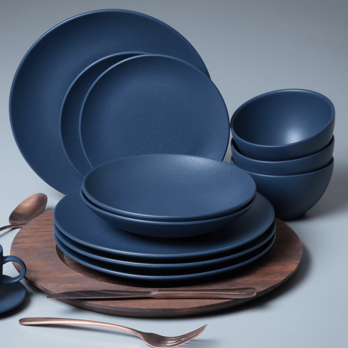 Conjunto com 6 Pratos de Sobremesa Coup Stoneware Boreal Ø19,4cm - Imagem 2