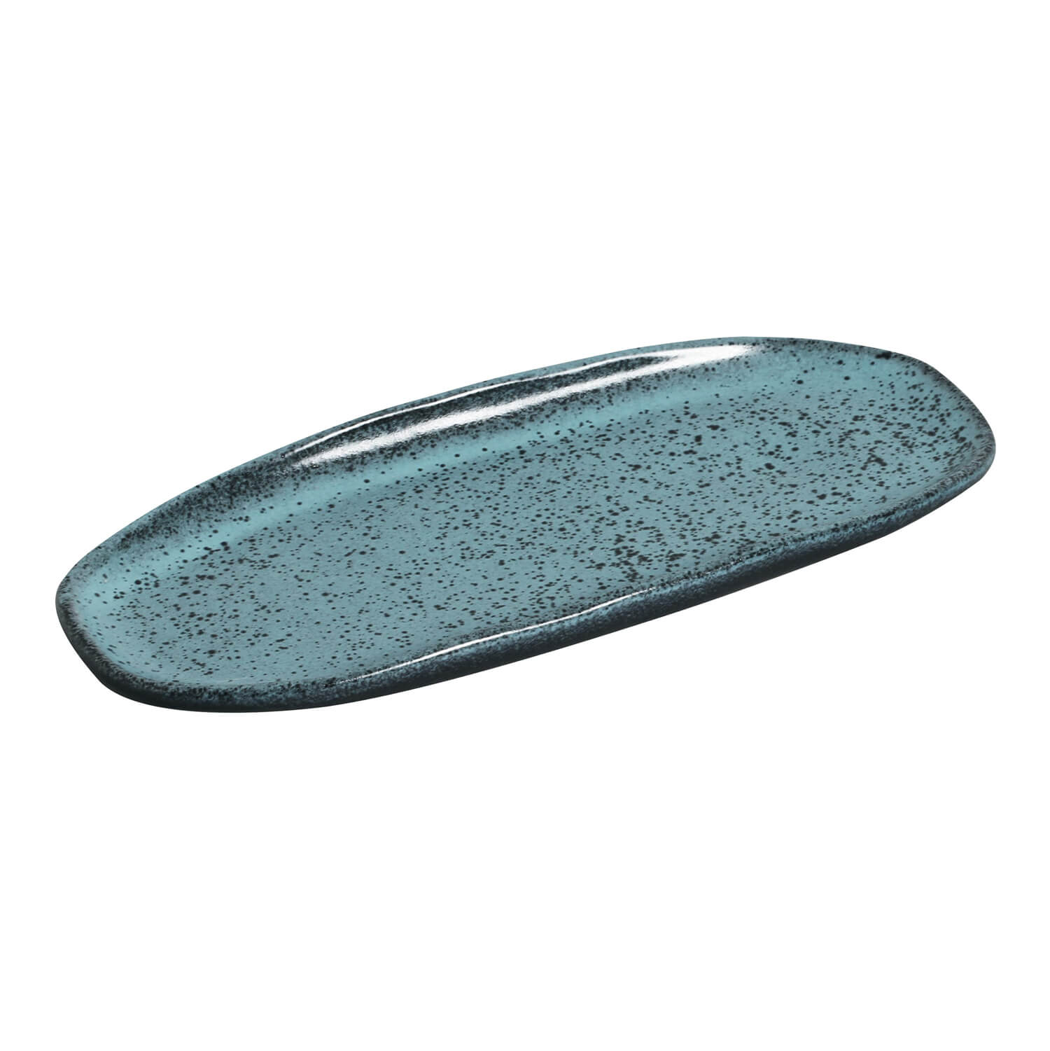 Conjunto com 4 Travessas Oval Rasa Pequena Orgânico Night Sky 23x11cm - Imagem 4