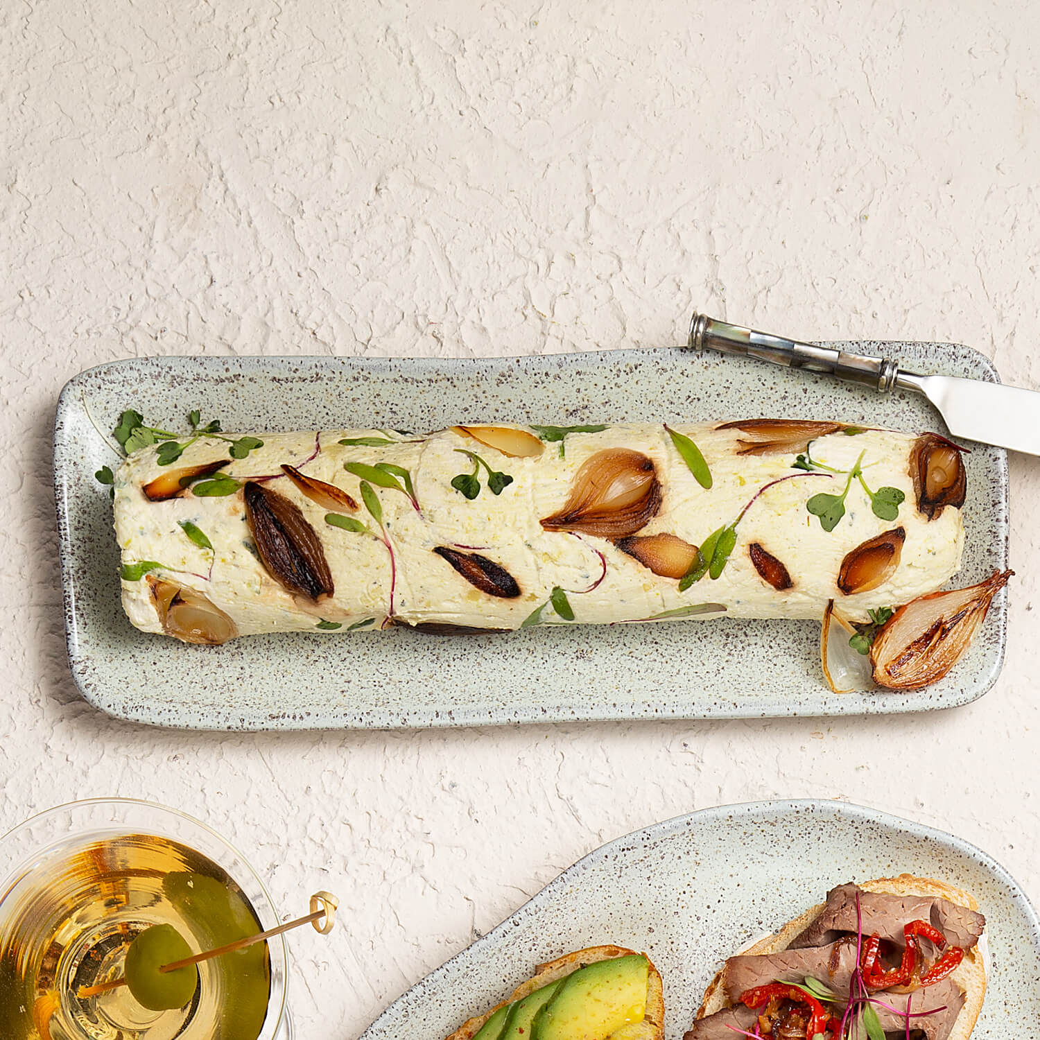 Conjunto com 4 Travessas Retangular Média Orgânico Pistache 33x13cm - Imagem 2