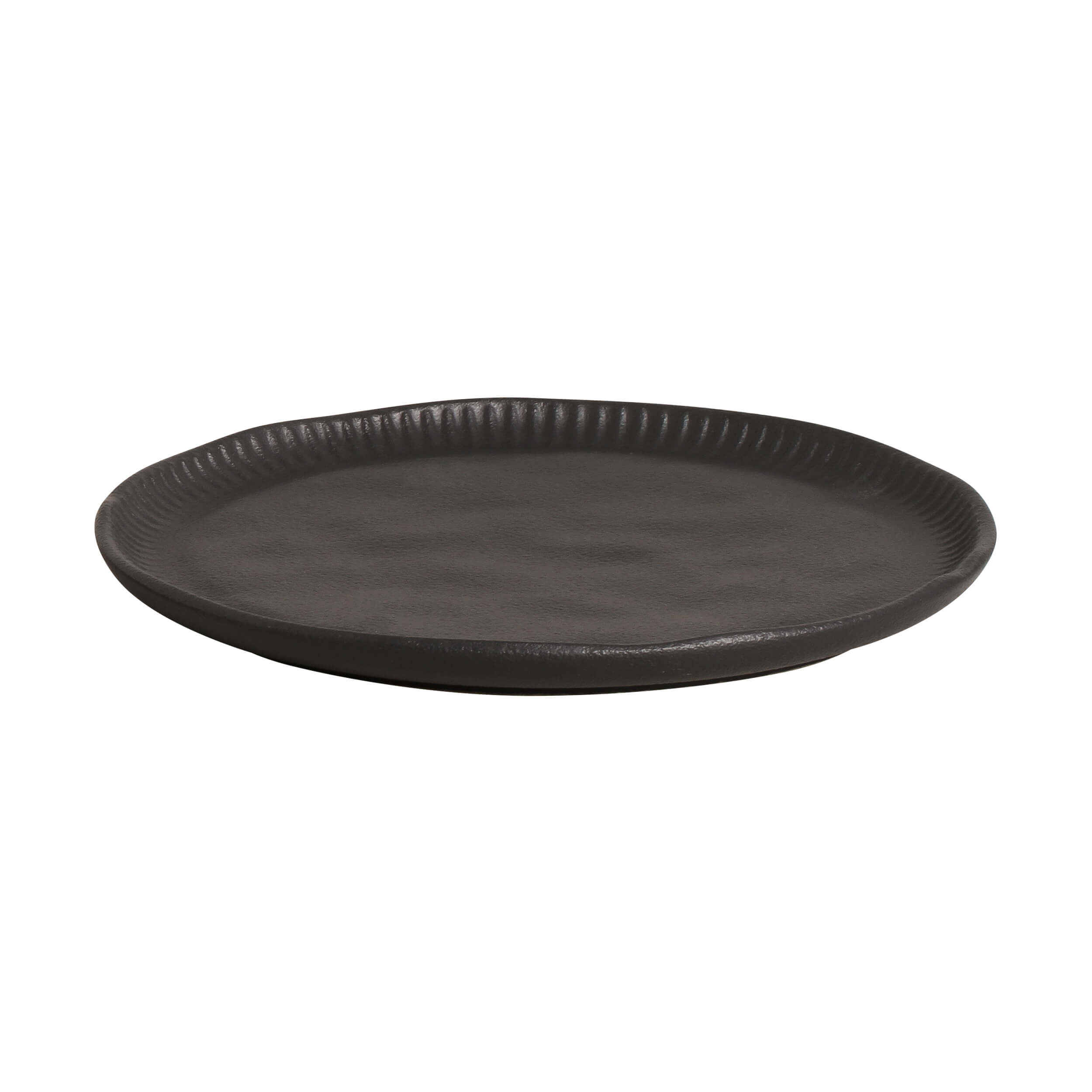 Conjunto com 6 Pratos de Sobremesa Linhas Preto Matte Ø21,5cm - Imagem 2