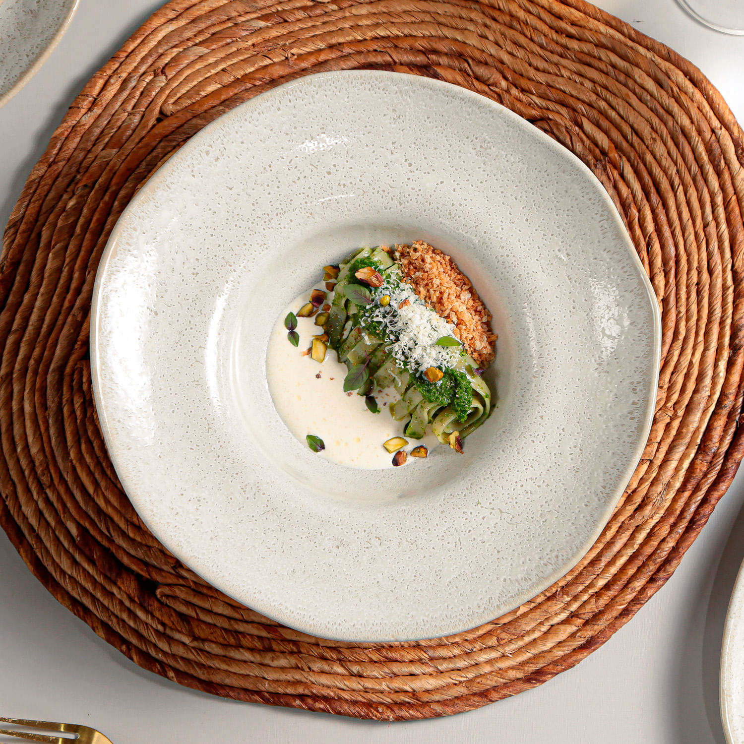 Conjunto com 4 Pratos de Massa Orgânico Vanilla Ø28x6,5cm 450ml - Imagem 3