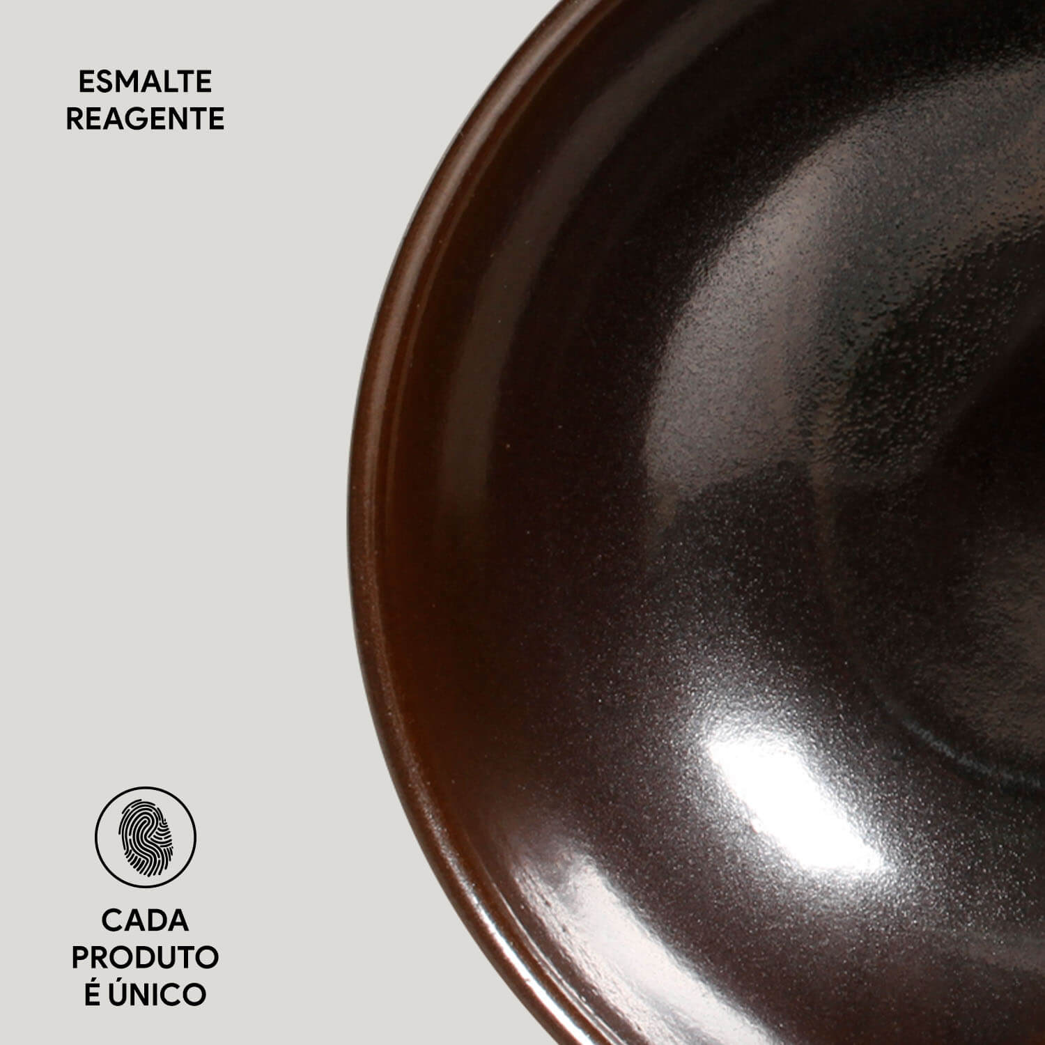 Conjunto com 6 Cumbuca Coup Stoneware Metallica Ø13,5x5,5cm 360ml - Imagem 5