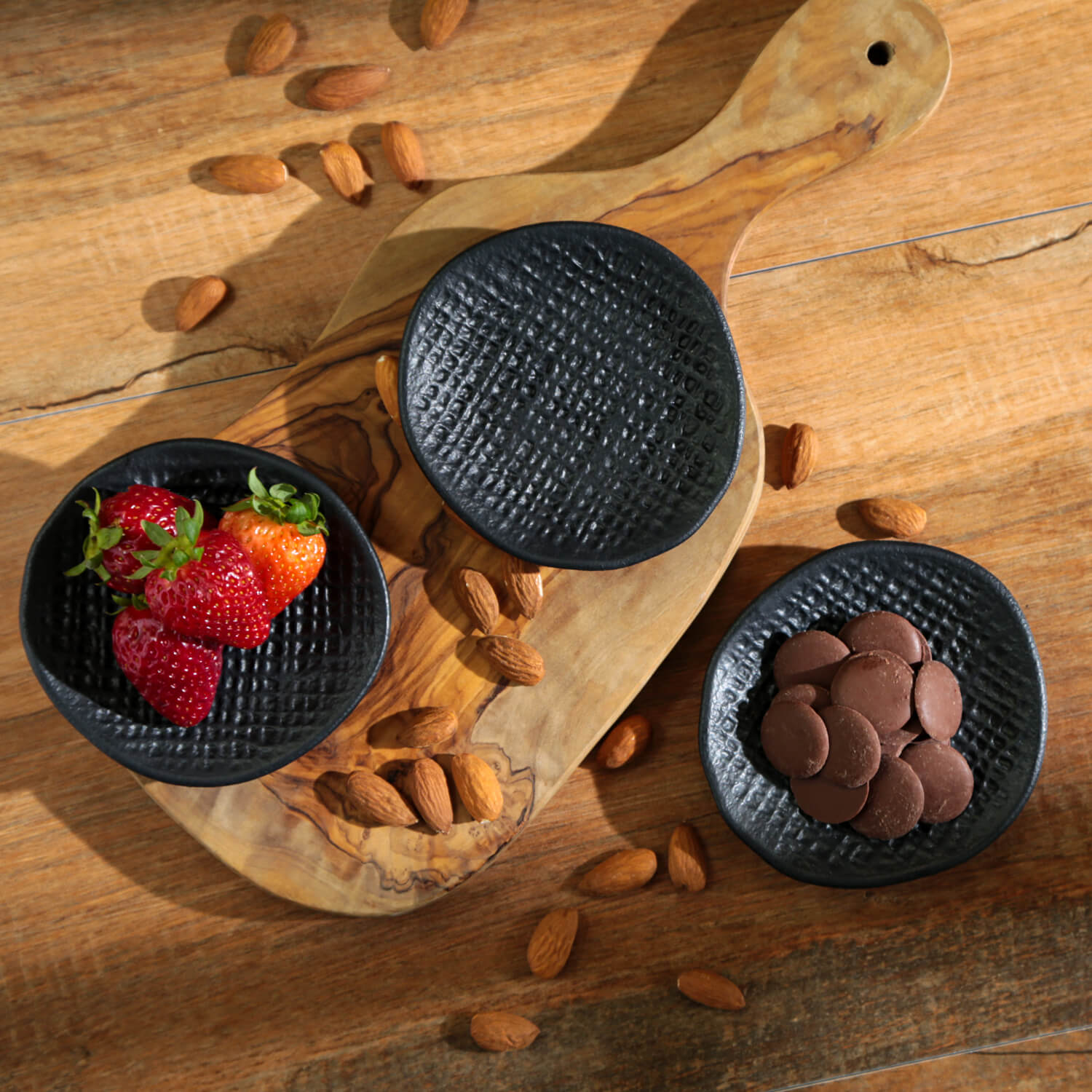 Conjunto com 6 Ramequim Médio Juta Preto Matte Ø11x2,2cm 57ml - Imagem 2