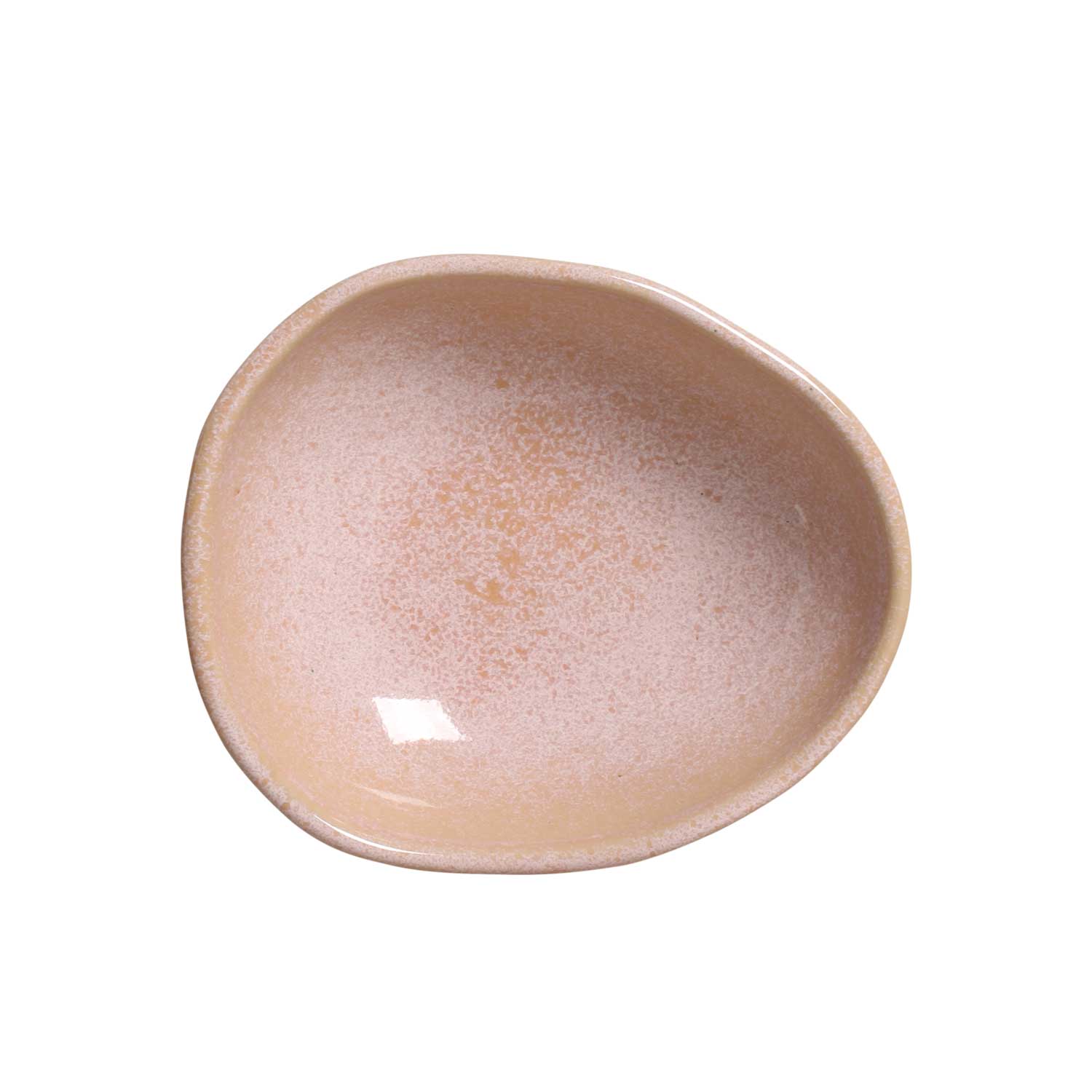 Conjunto com 6 Cumbucas Oval Orgânico Litchi 14,5x12x4,9cm 265ml