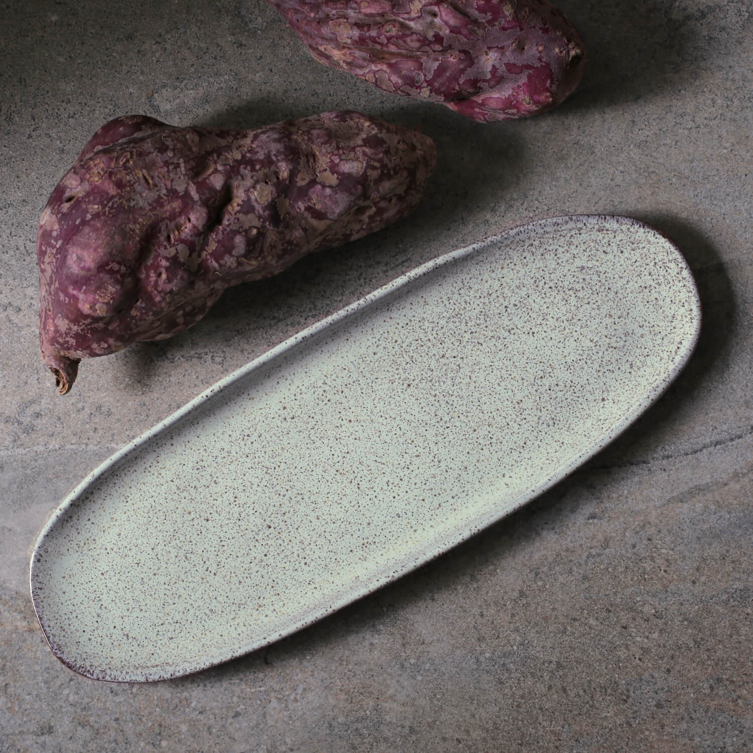 Conjunto com 4 Travessas Oval Rasa Grande Orgânico Pistache 36x13cm - Imagem 2