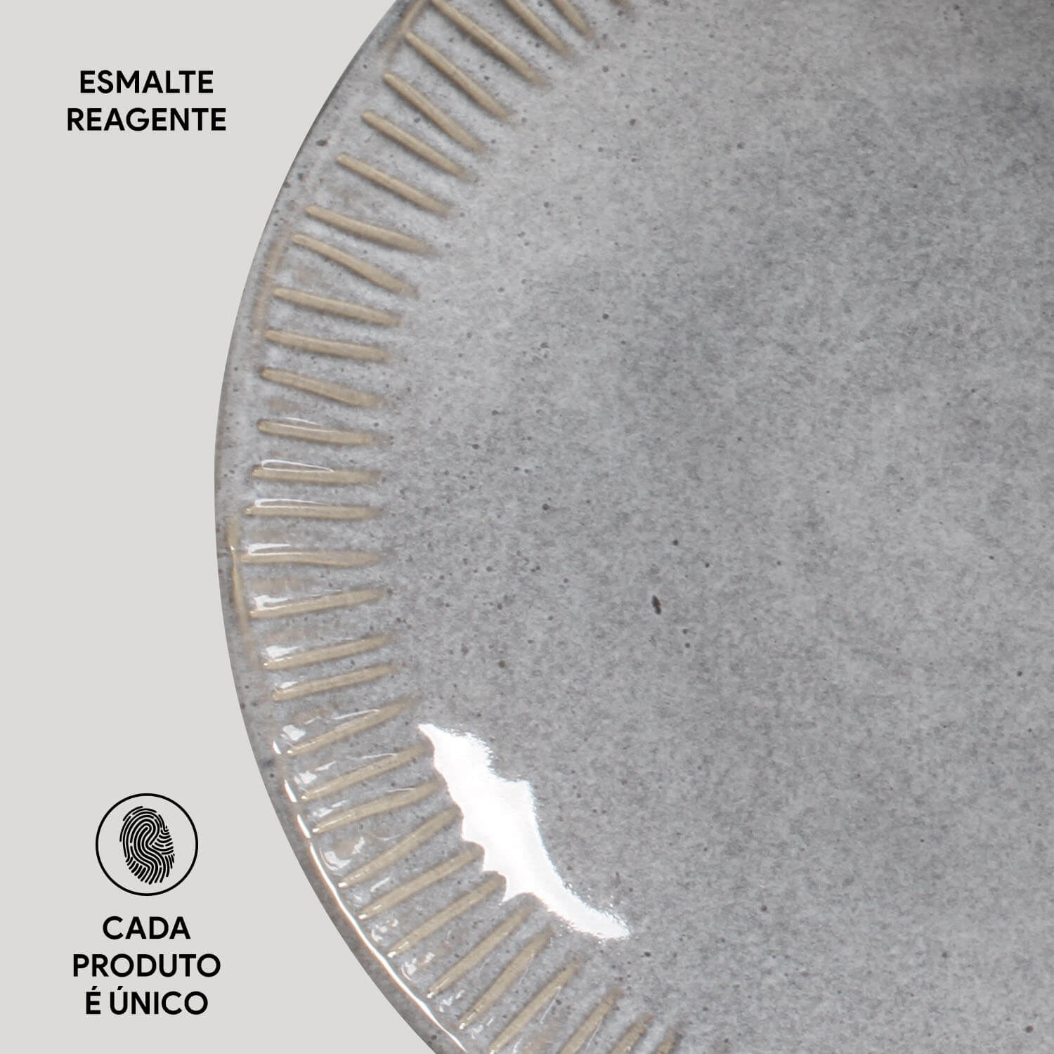 Conjunto com 6 Pratos Fundo Linhas Dust Ø22,5cm 830ml - Imagem 5