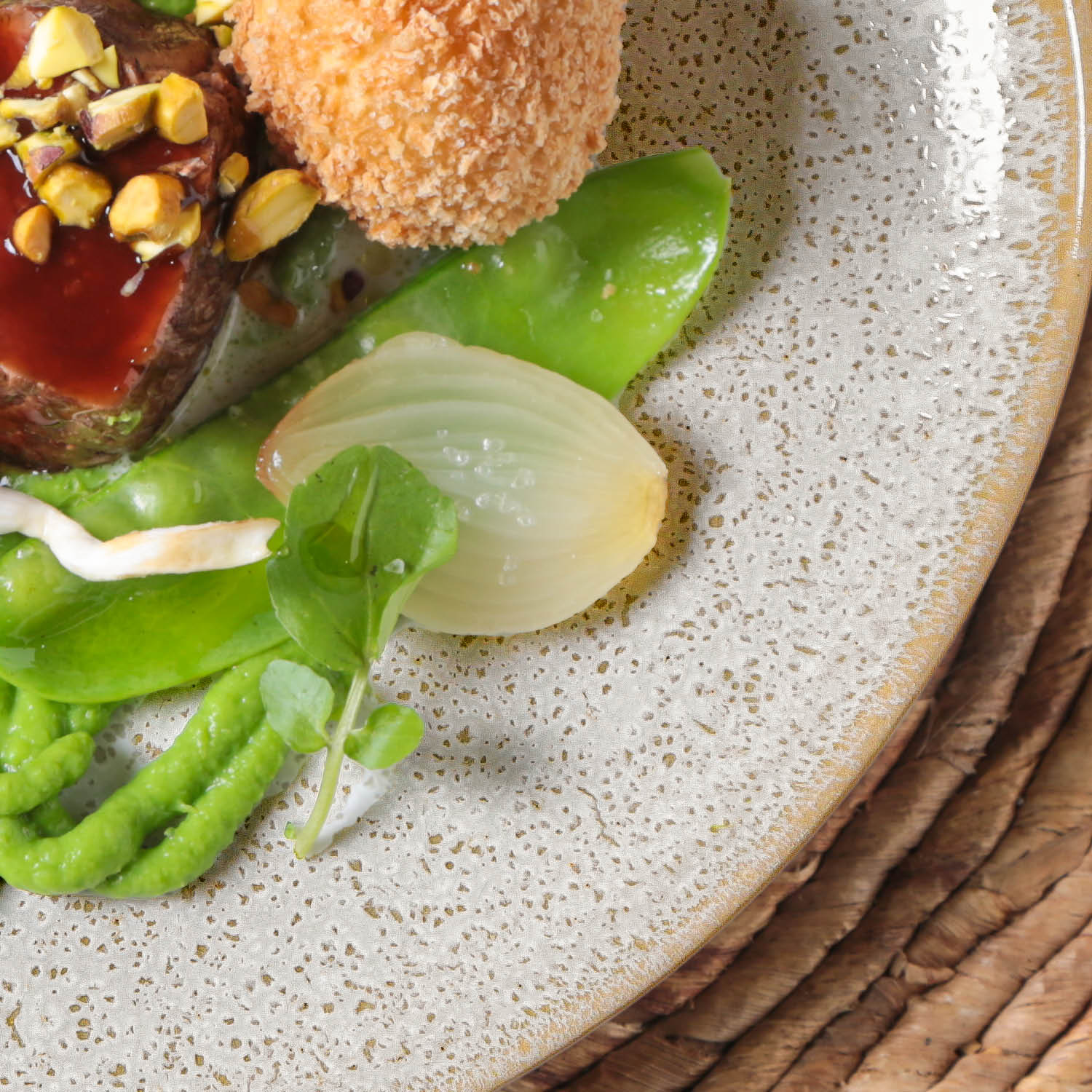 Conjunto com 6 Pratos Raso Oval Orgânico Vanilla 31x24x2,5cm - Imagem 6