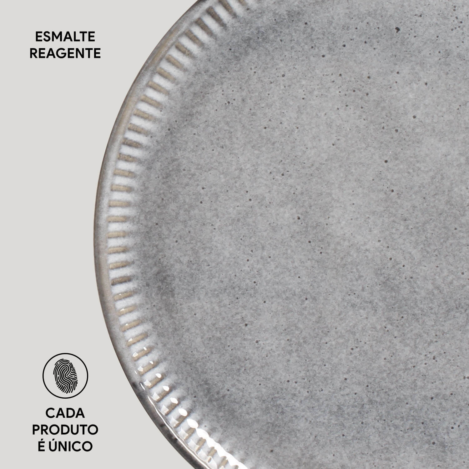 Conjunto com 6 Pratos de Sobremesa Linhas Dust Ø21,5cm - Imagem 5