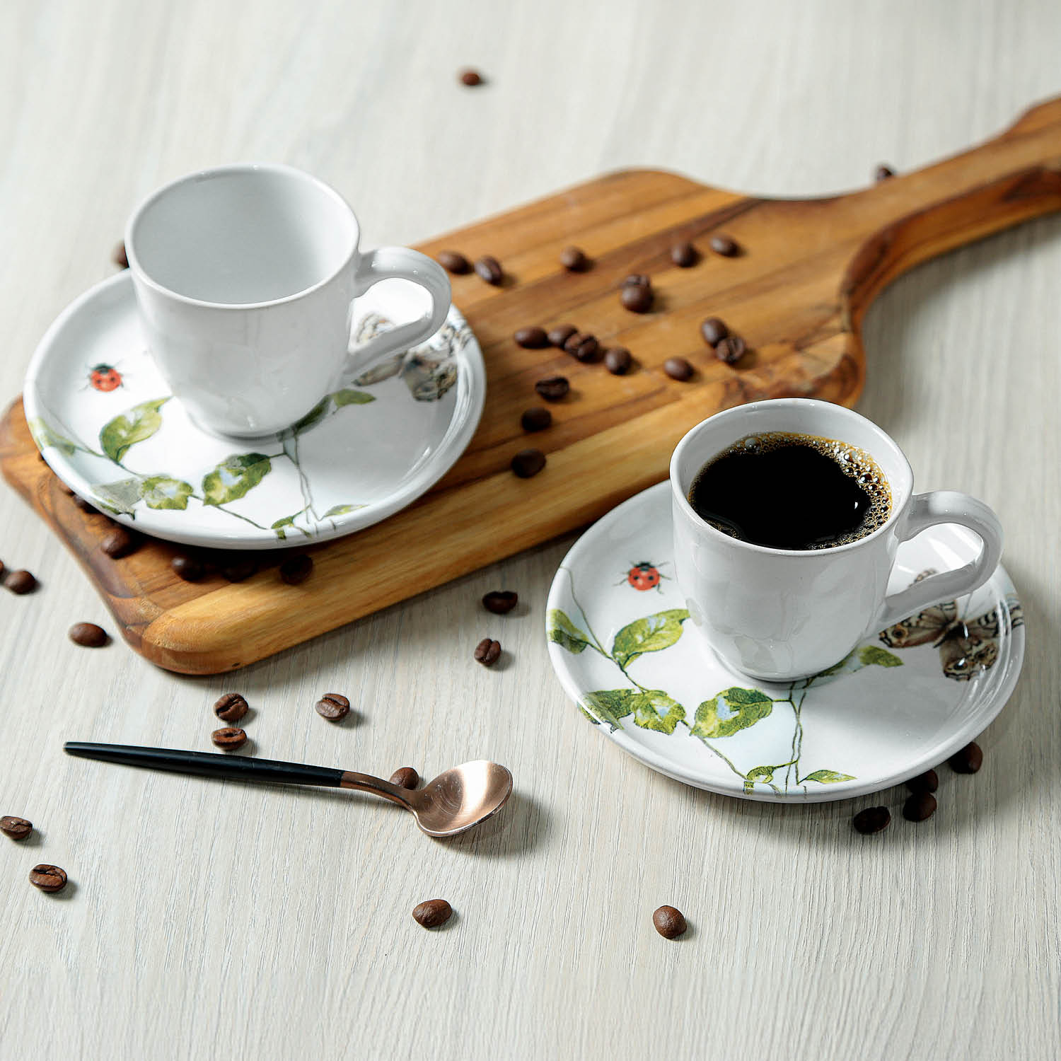 Conjunto com 6 Xícaras De Café com 6 Pires Bio Sereno - Imagem 3