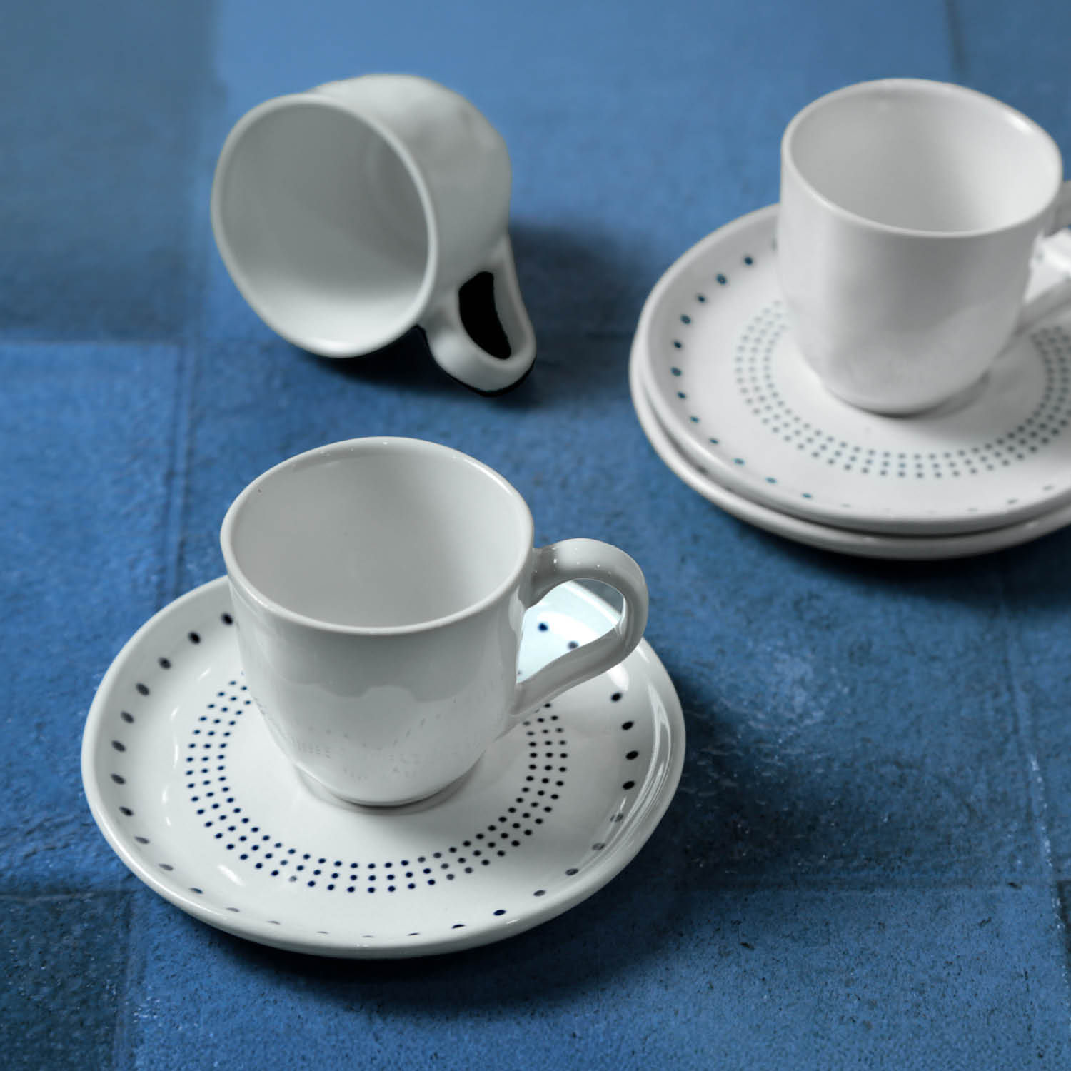 Conjunto com 6 Xícaras De Café com 6 Pires Bio Astral 120ml - Imagem 2