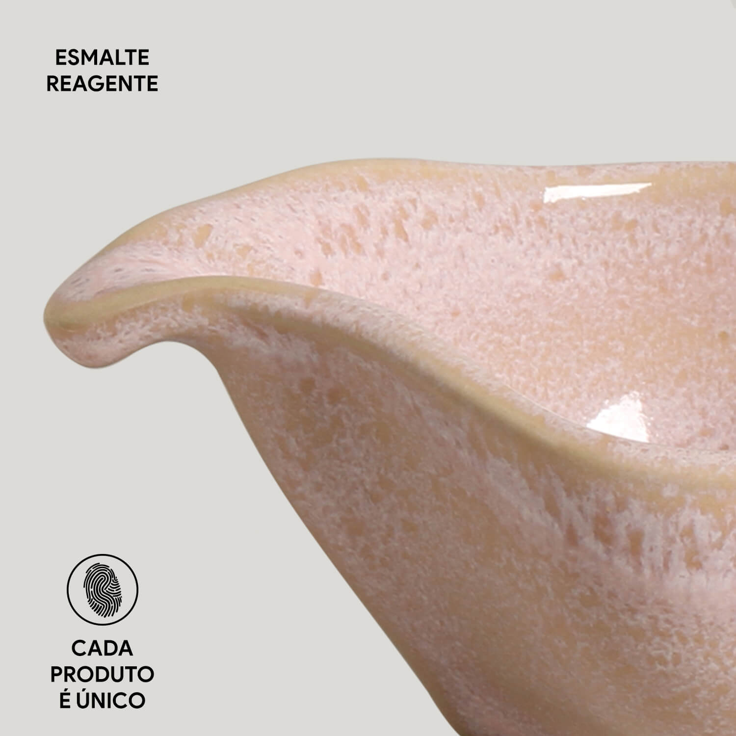 Conjunto com 6 Molheiras Oval Orgânico Litchi 8x6cm 40ml - Imagem 5