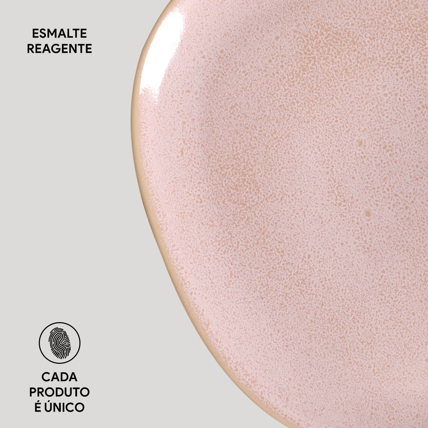 Conjunto com 6 Pratos Raso Oval Orgânico Litchi 31x24x2,5cm - Imagem 5