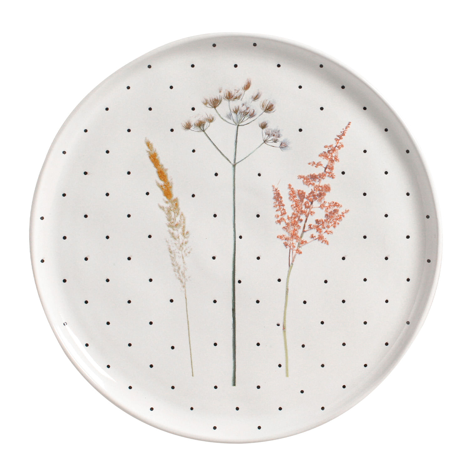 Conjunto com 6 Pratos Raso Bio Floralis Ø27,5cm