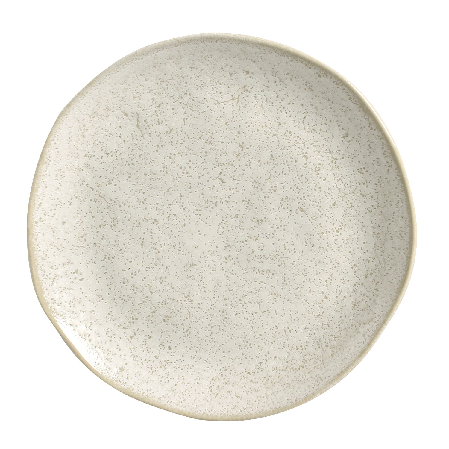 Conjunto com 6 Pratos Raso Orgânico Vanilla Ø26,5cm