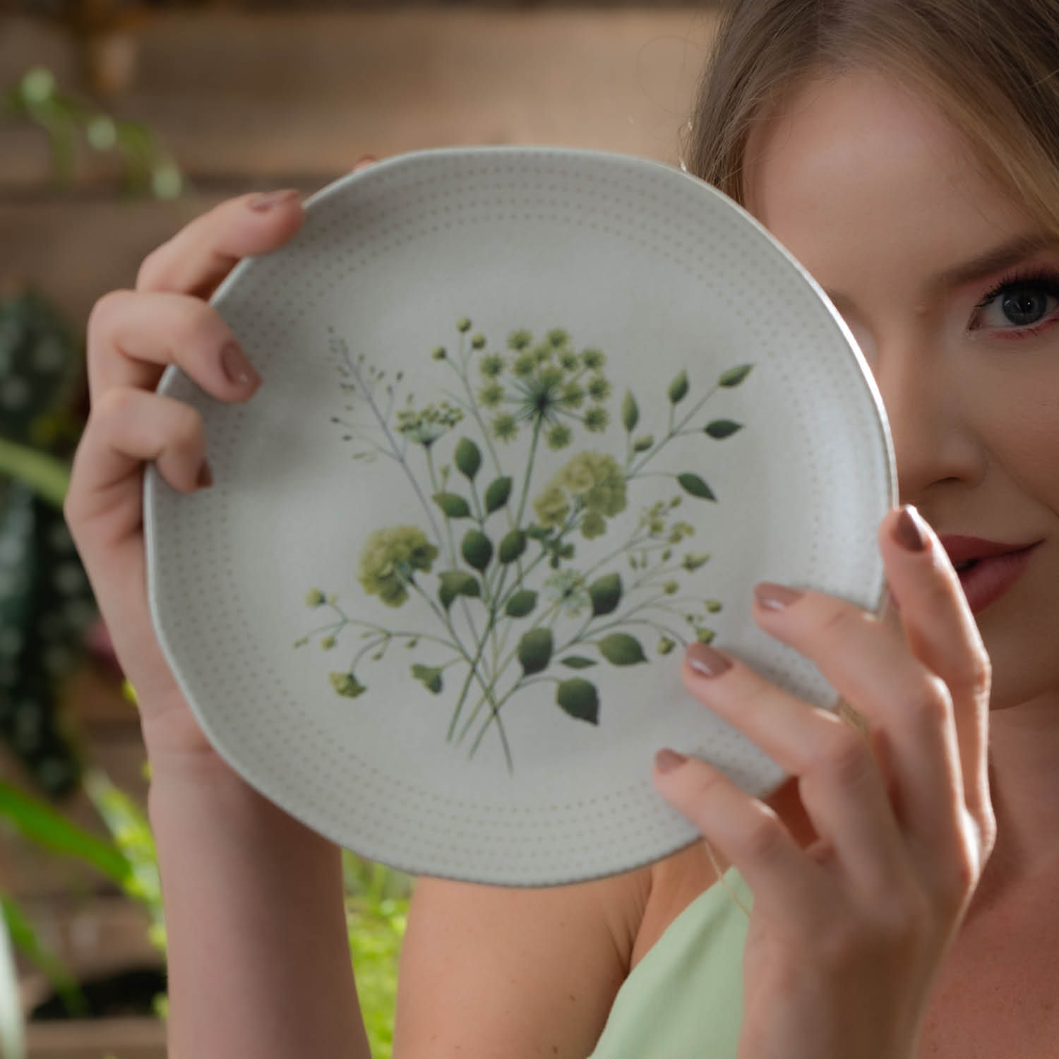 Conjunto com 6 Pratos de Sobremesa Orgânico Ammi Ø19,5cm - Imagem 4