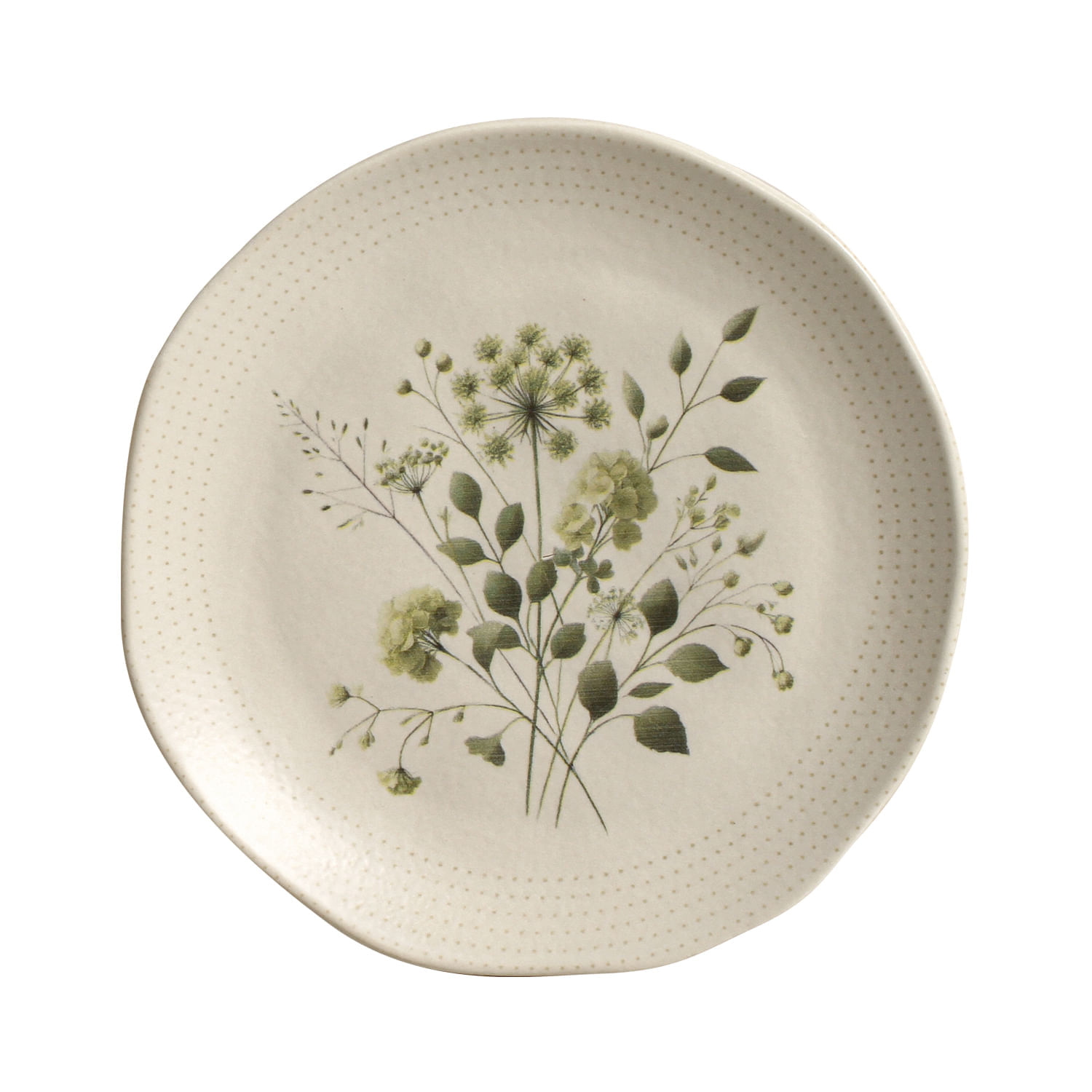 Conjunto com 6 Pratos de Sobremesa Orgânico Ammi Ø19,5cm