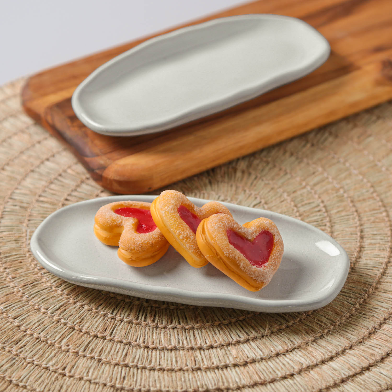 Conjunto com 4 Travessas Oval Rasa Mini Orgânico Glam 16,5x8cm - Imagem 2