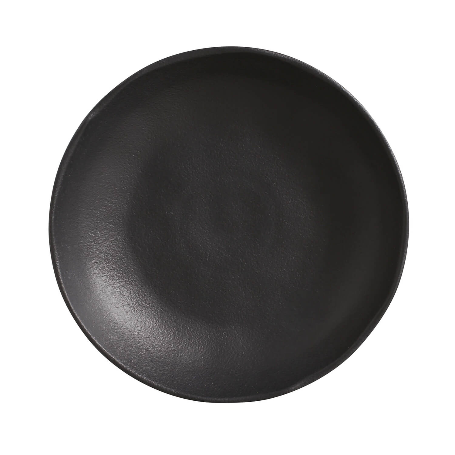 Conjunto com 6 Pratos Fundo Bio Preto Matte Ø25cm 1100ml