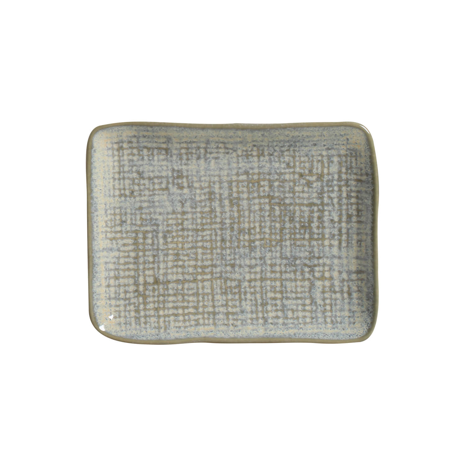 Conjunto com 4 Travessas Retangular Pequena Juta Green Granite 18x14cm