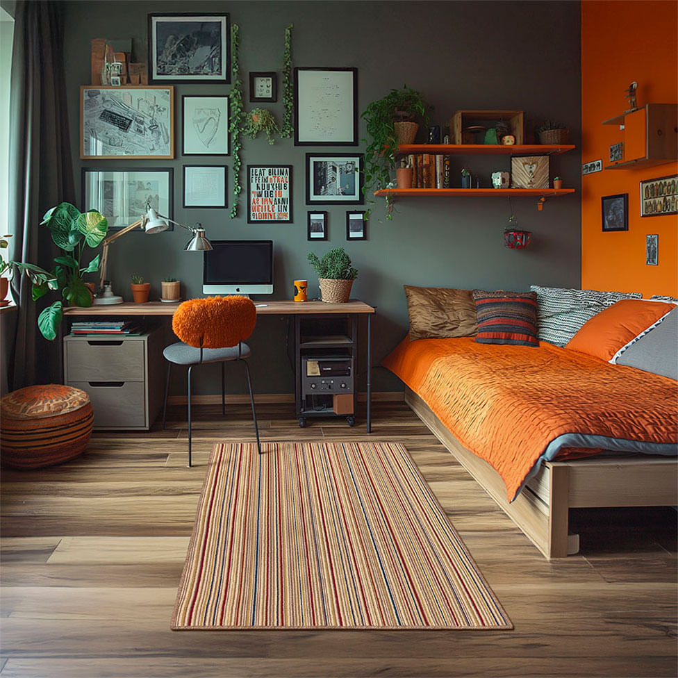 Tapete Tufting Aruba Linhas 100x150m