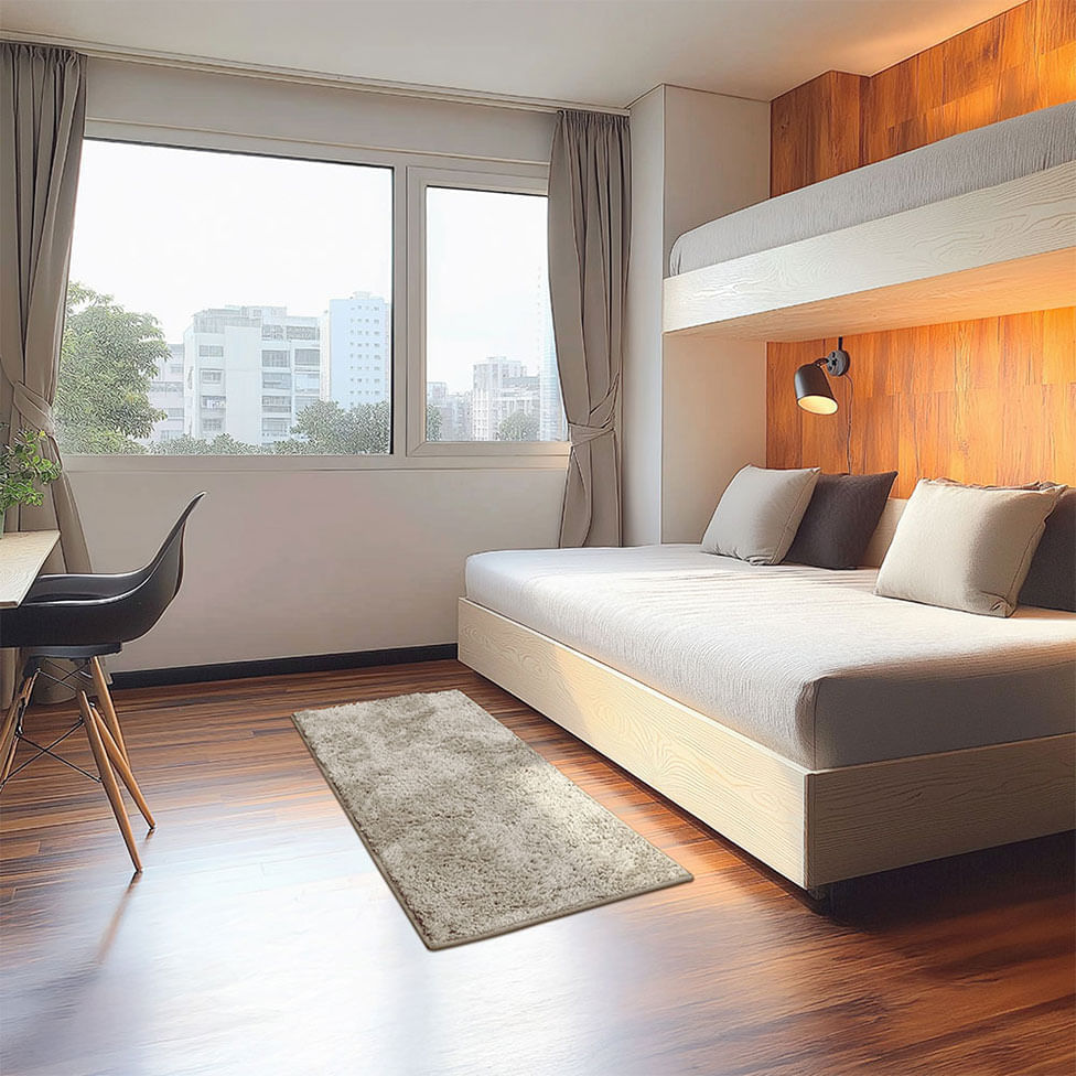 Tapete Tufting Foffo Bege 50x100cm