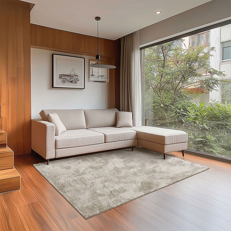 Tapete Tufting Foffo Bege 150x200cm