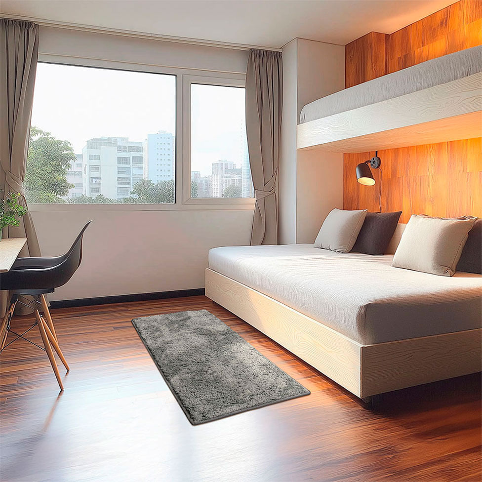 Tapete Tufting Foffo Chumbo 50x100cm